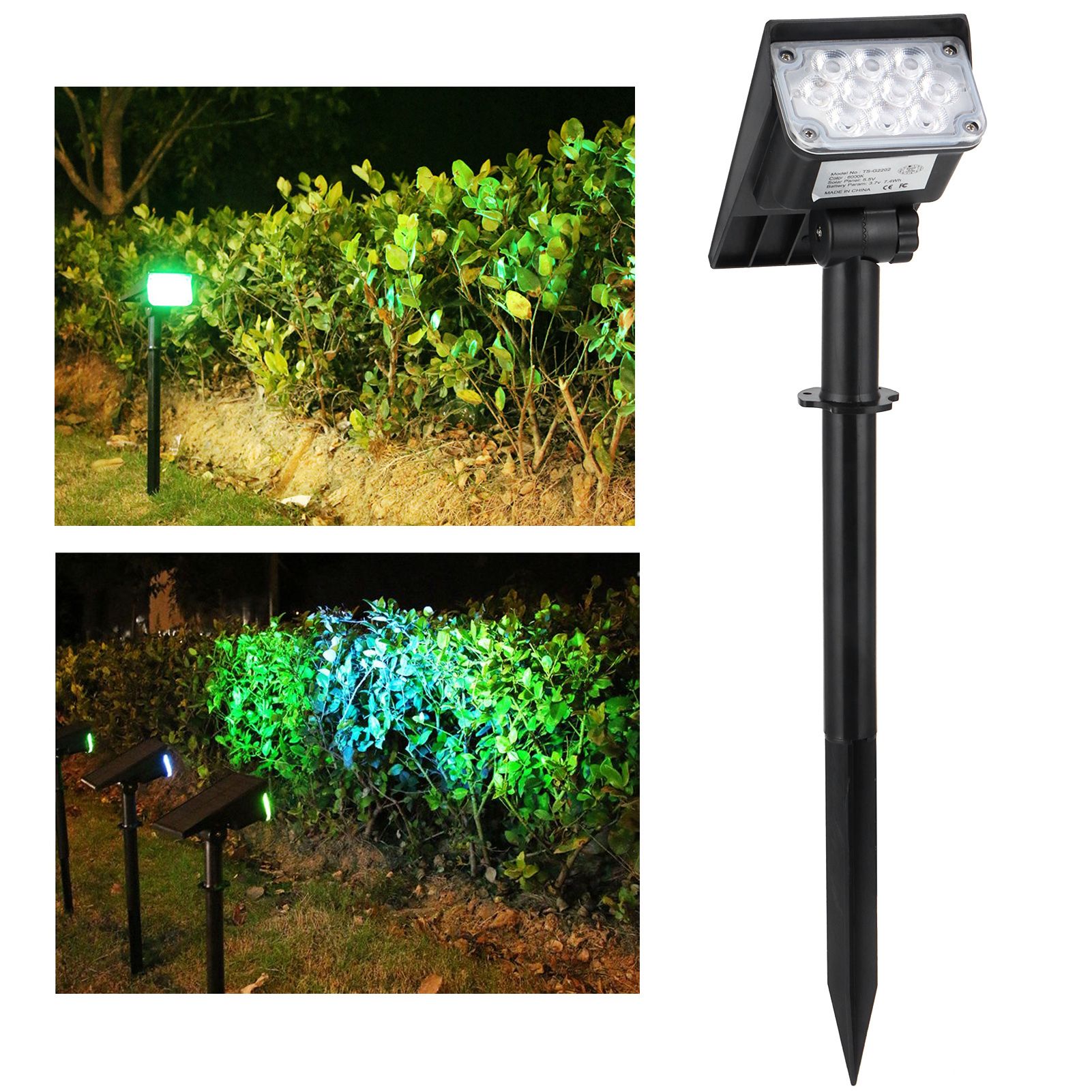 Wall Solar Light 3W Light Sensing LED Outdoor Garden Landscape Courtyard view 12