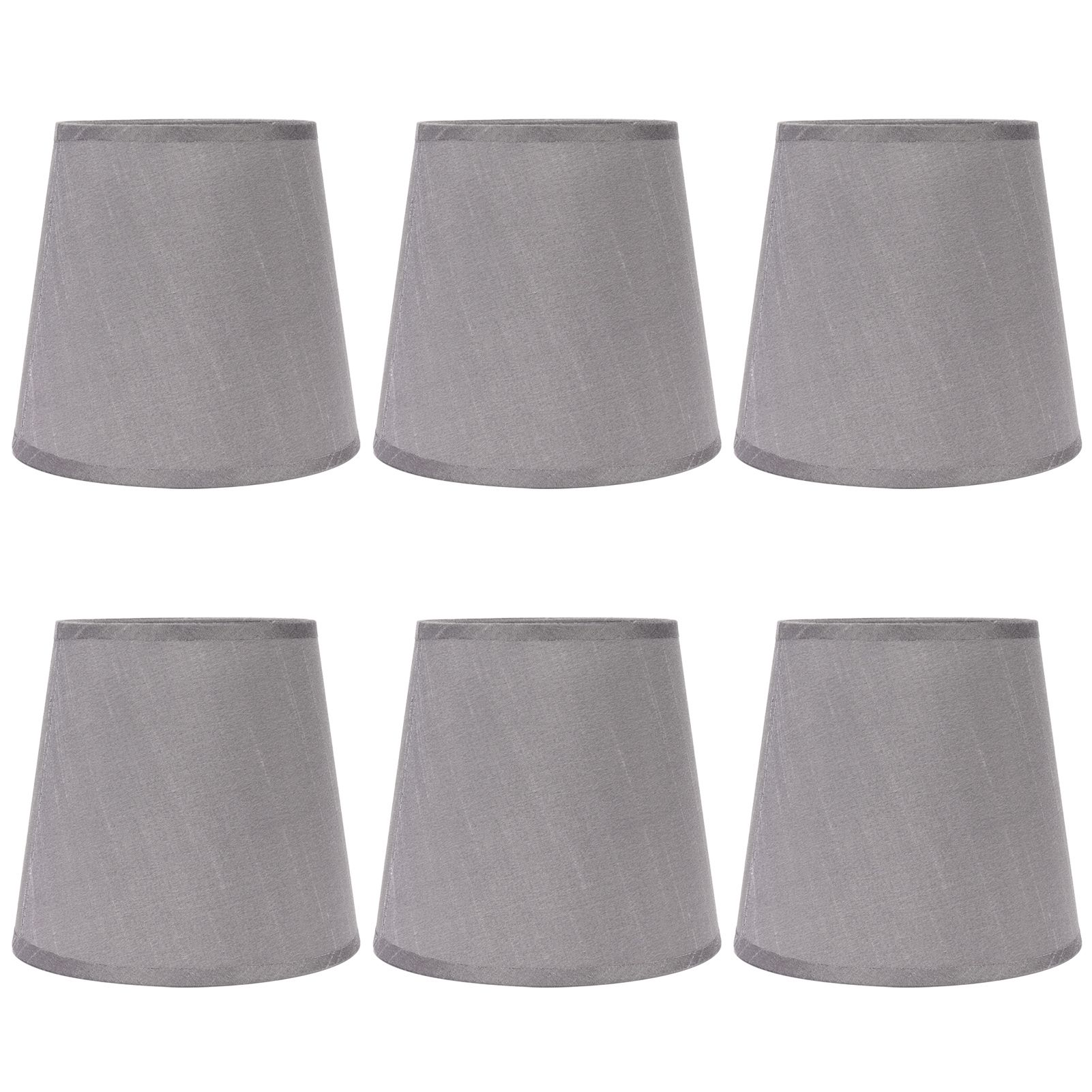 6PCS Simple Lamp Shades Modern Cloth Art Lampshade for E14 Screw Chandelier view 2