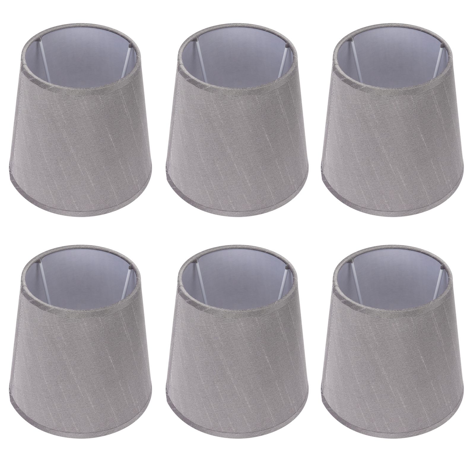 6PCS Simple Lamp Shades Modern Cloth Art Lampshade for E14 Screw Chandelier view 3