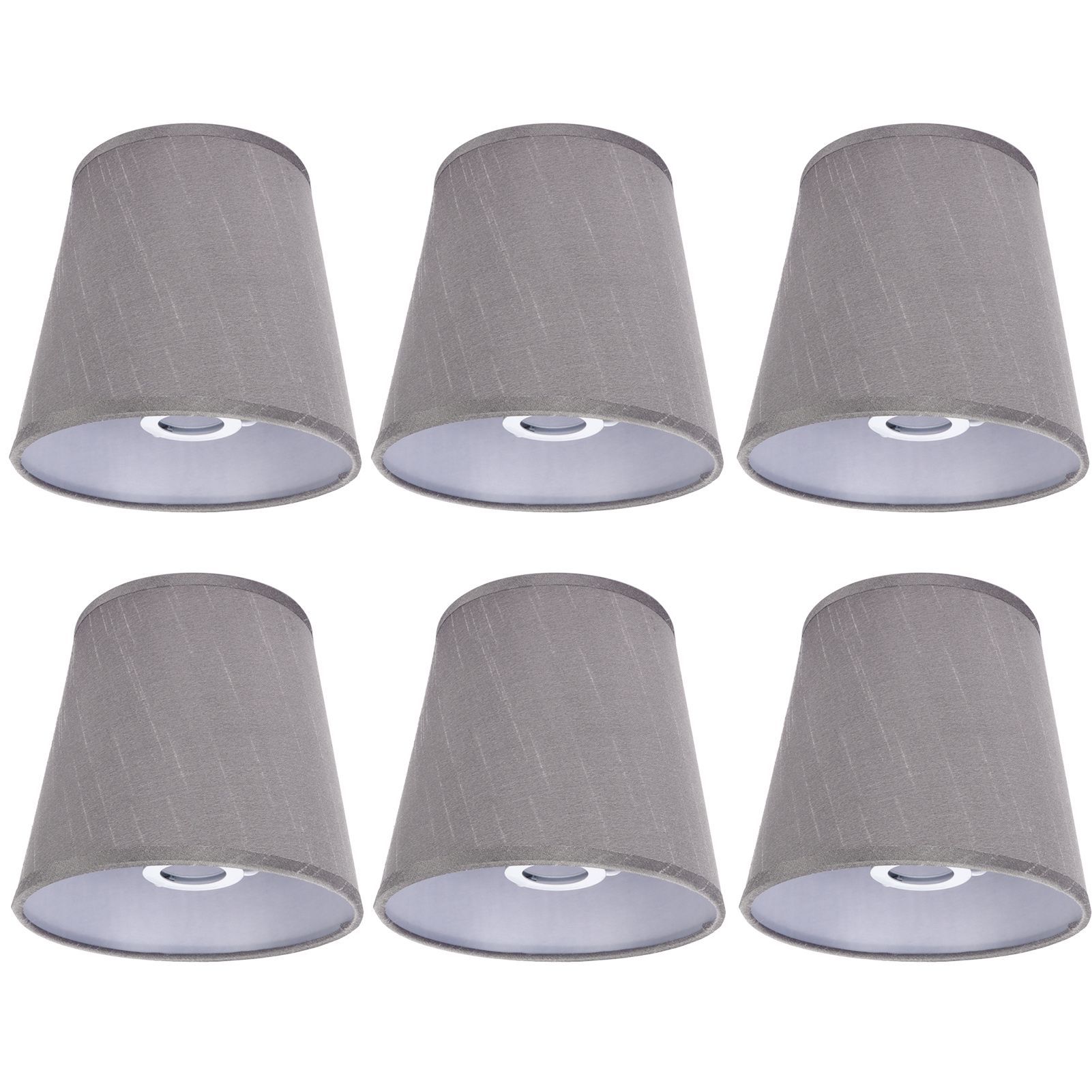 6PCS Simple Lamp Shades Modern Cloth Art Lampshade for E14 Screw Chandelier view 4