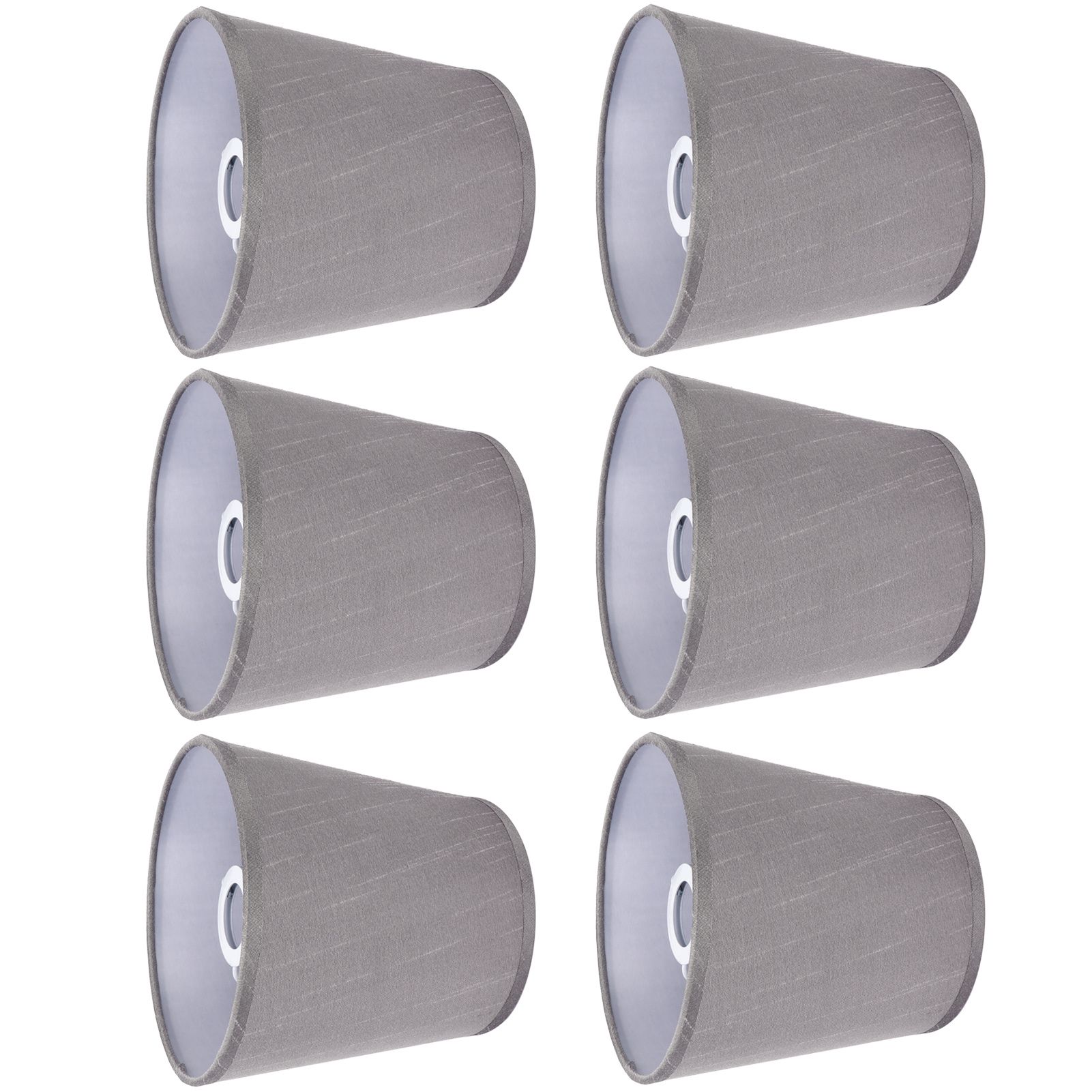 6PCS Simple Lamp Shades Modern Cloth Art Lampshade for E14 Screw Chandelier view 5