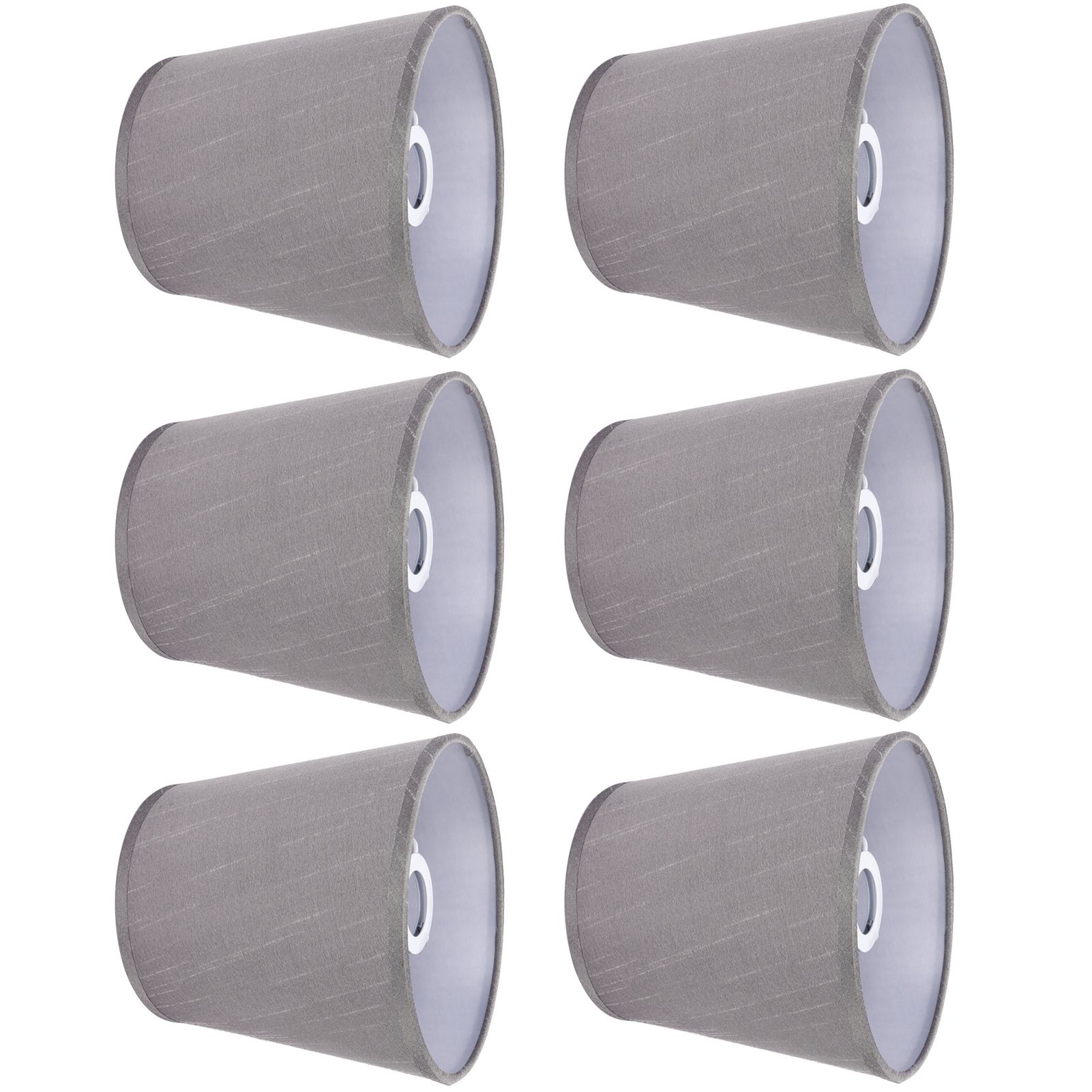 6PCS Simple Lamp Shades Modern Cloth Art Lampshade for E14 Screw Chandelier view 6