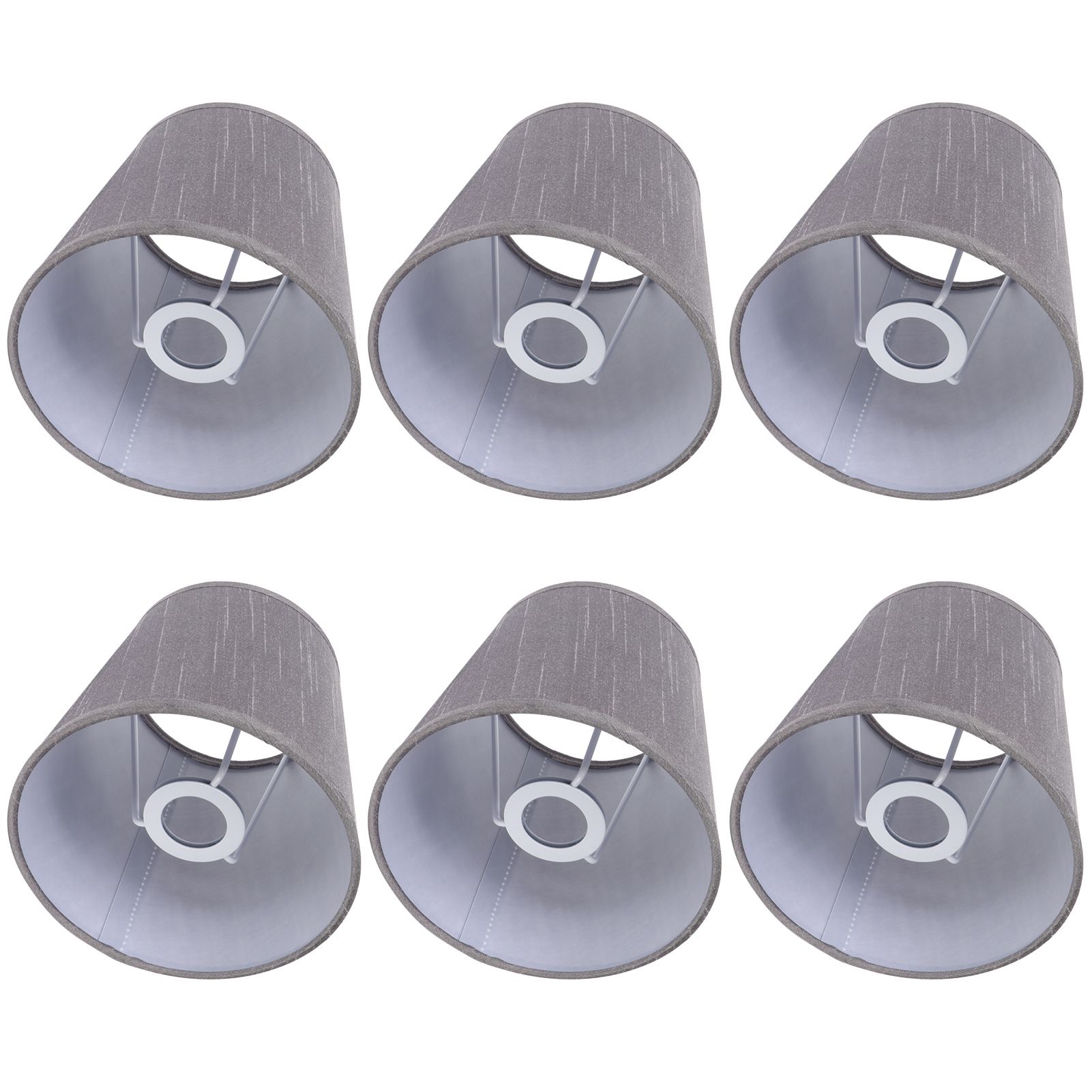 6PCS Simple Lamp Shades Modern Cloth Art Lampshade for E14 Screw Chandelier view 8