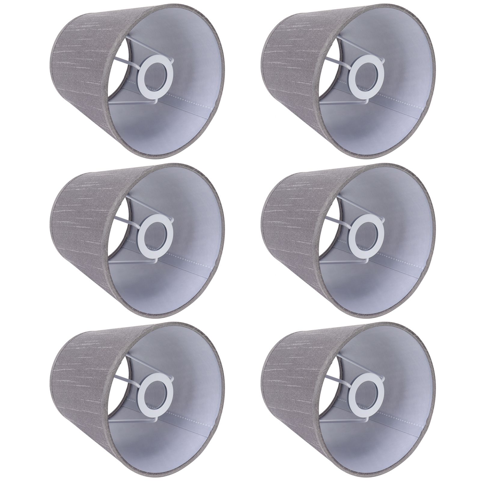 6PCS Simple Lamp Shades Modern Cloth Art Lampshade for E14 Screw Chandelier view 9