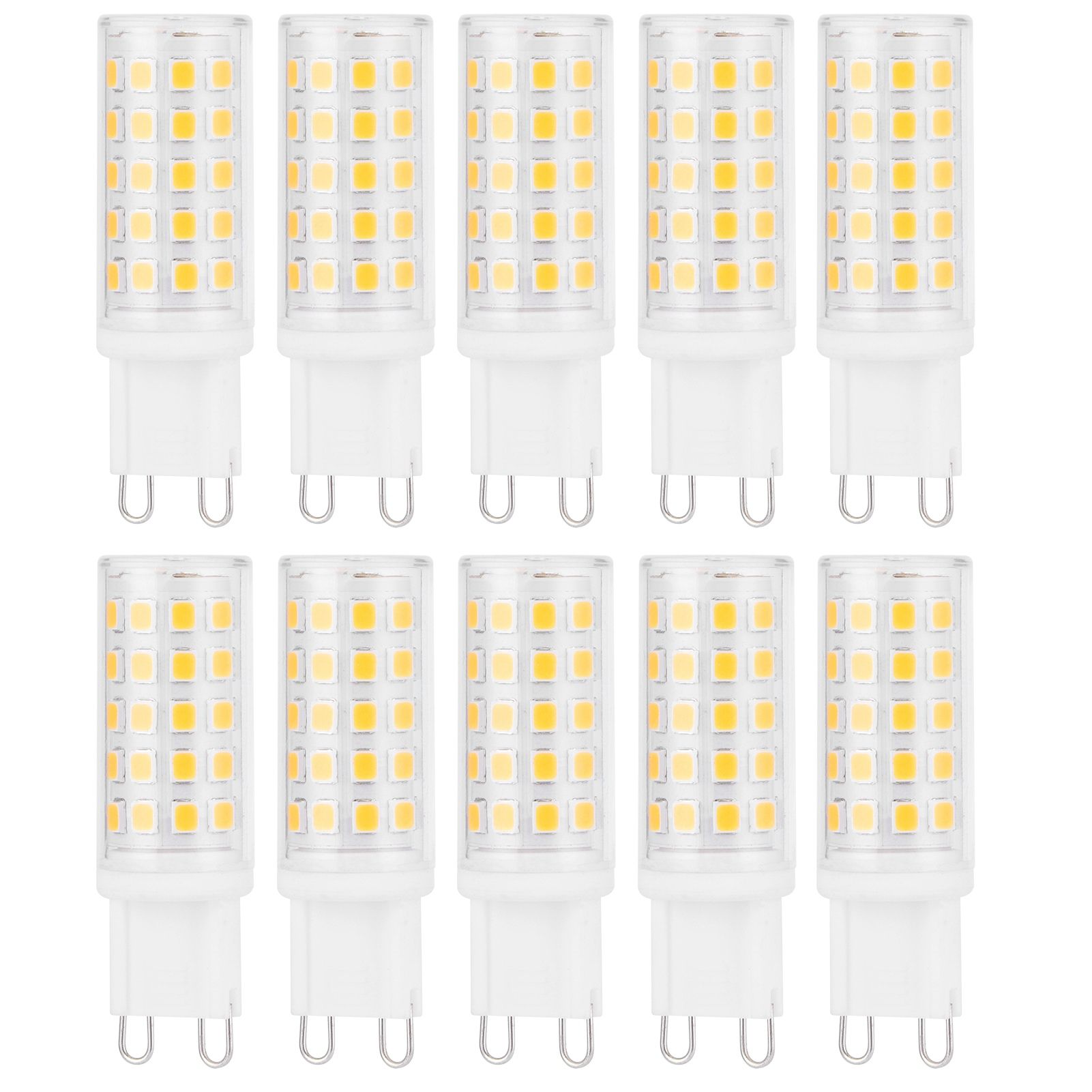 10PCS G9 Base LED Light Bulb 4W 54LED BiPin Bulb for Chandelier Wall Lamp view 2