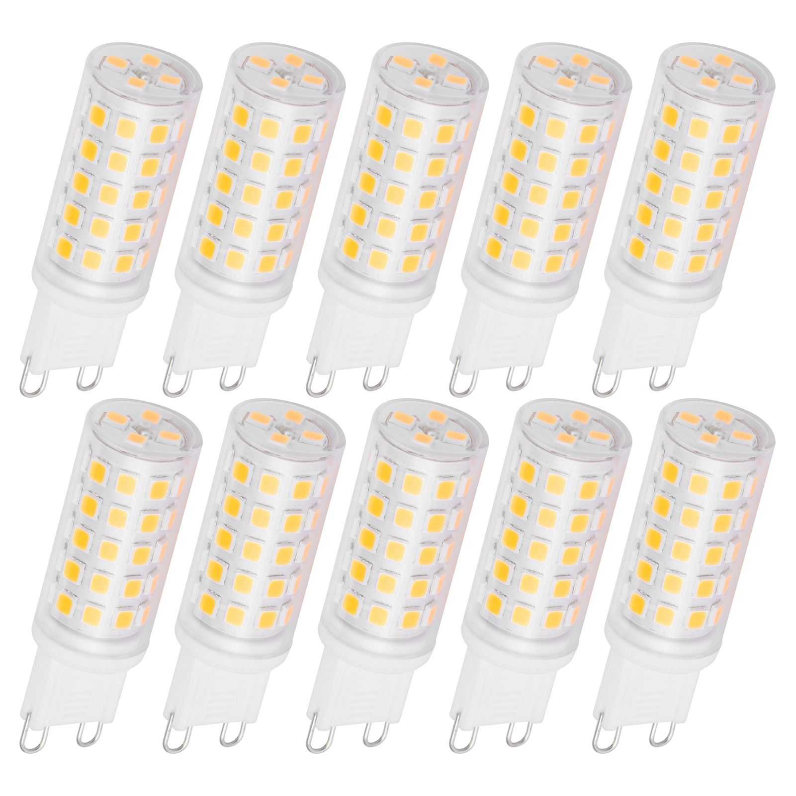 10PCS G9 Base LED Light Bulb 4W 54LED BiPin Bulb for Chandelier Wall Lamp view 6