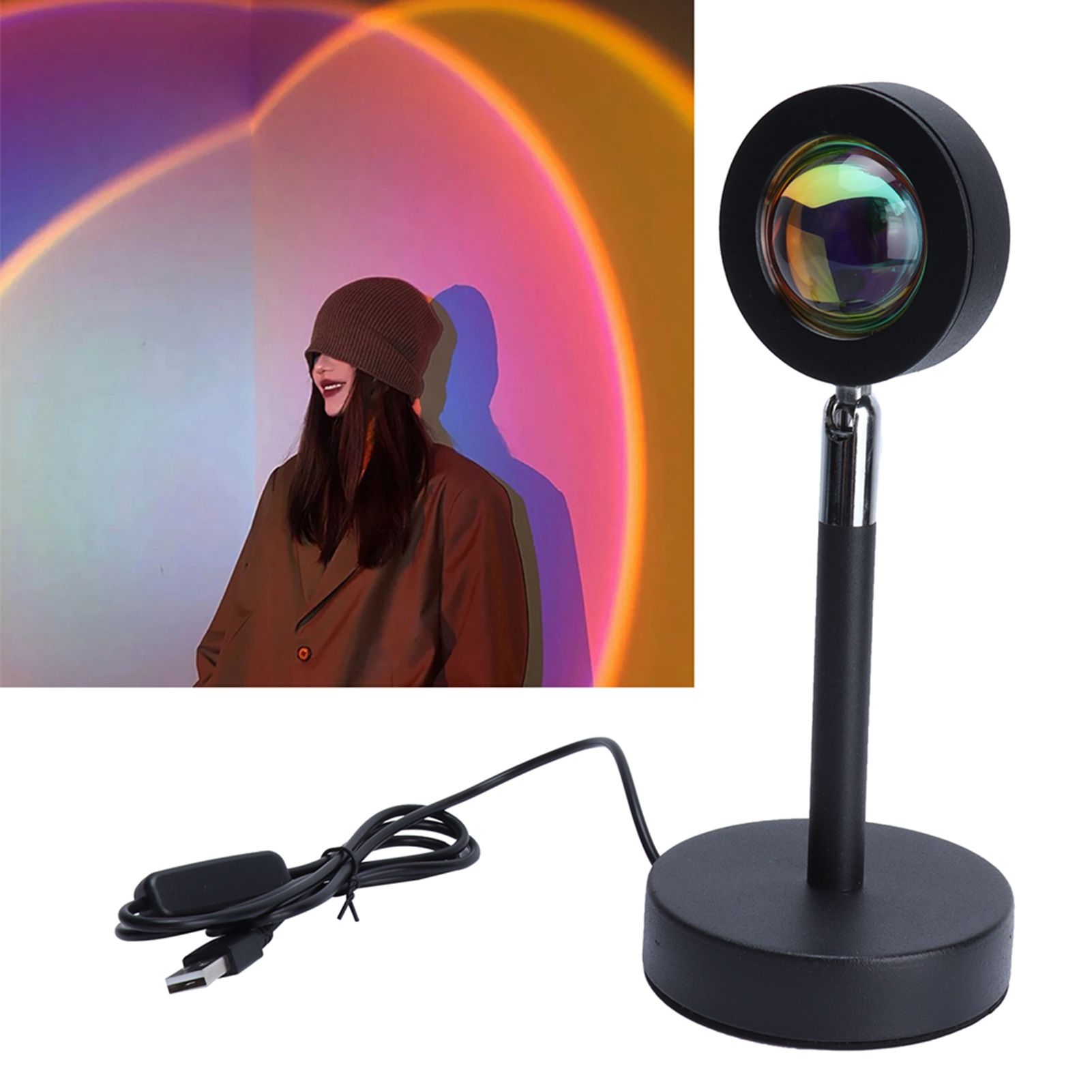 Innovative Sunset Lamp Night Light Projector for Photography Bedroom Studio view 11