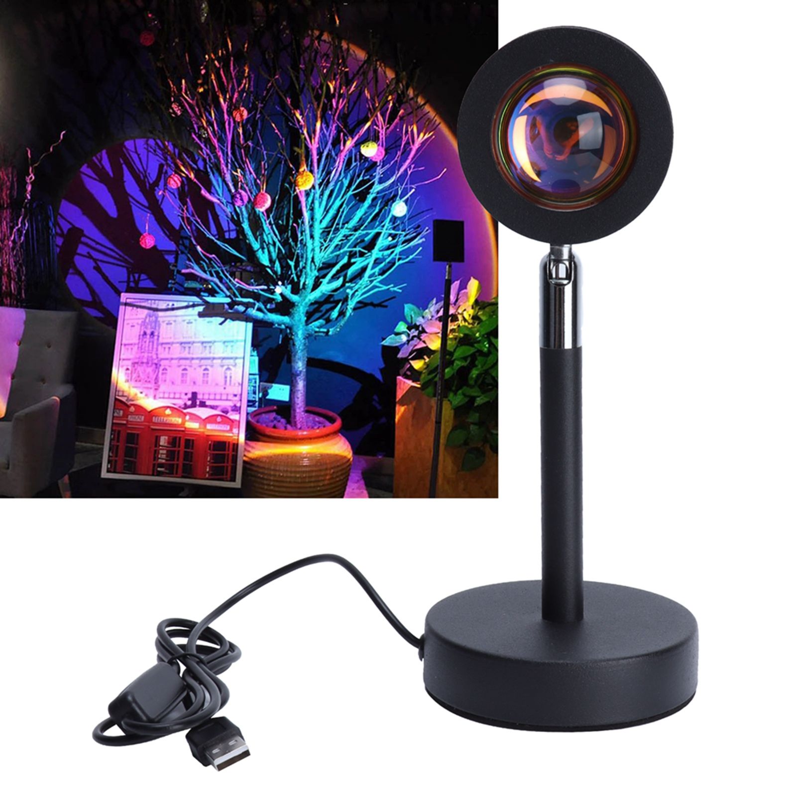 Innovative Sunset Lamp Night Light Projector for Photography Bedroom Studio view 12