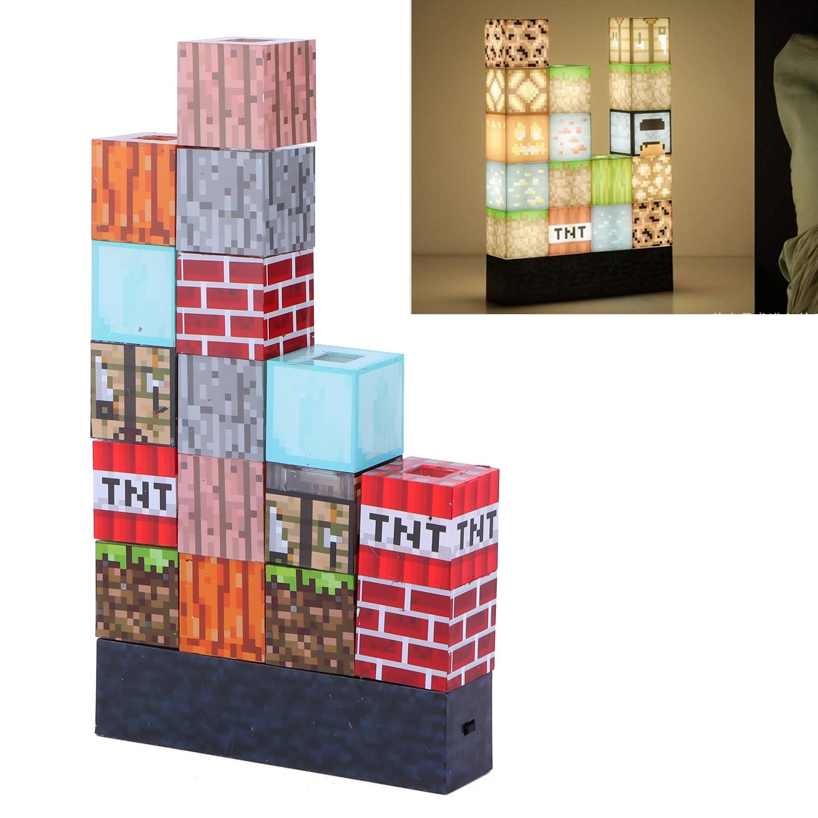 Building Block Lamp USB Innovative Square Splicing Night Light Children Kids Toys view 11