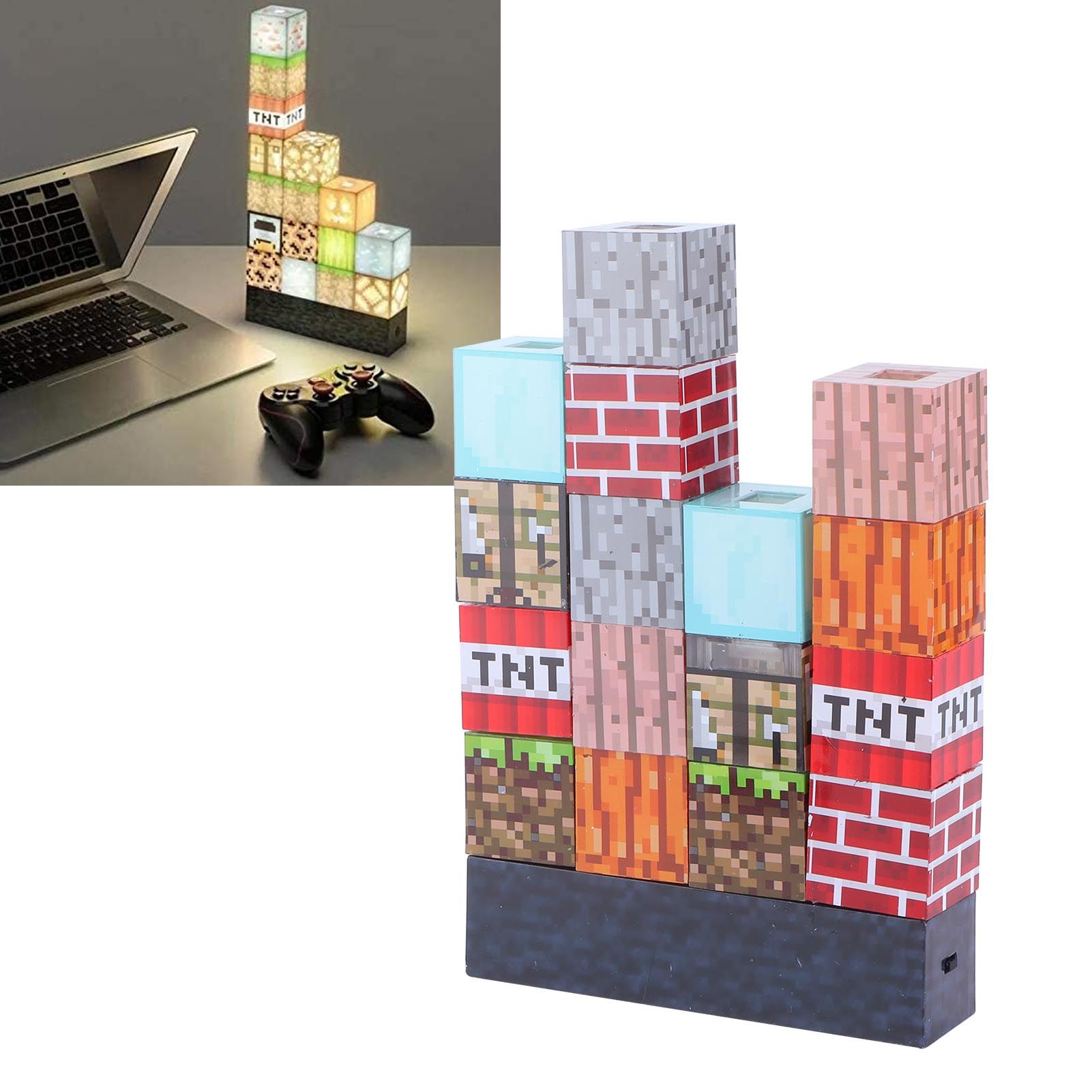 Building Block Lamp USB Innovative Square Splicing Night Light Children Kids Toys view 12