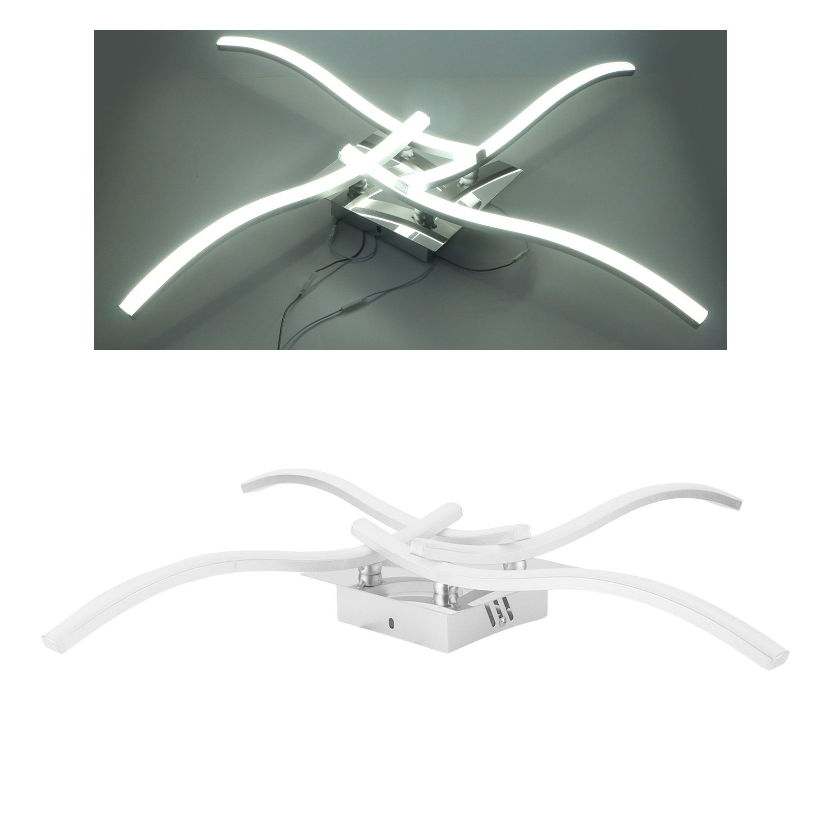 140LED Ceiling Light Elegant Curved Design Ceiling Lamp for Bedroom Living view 11