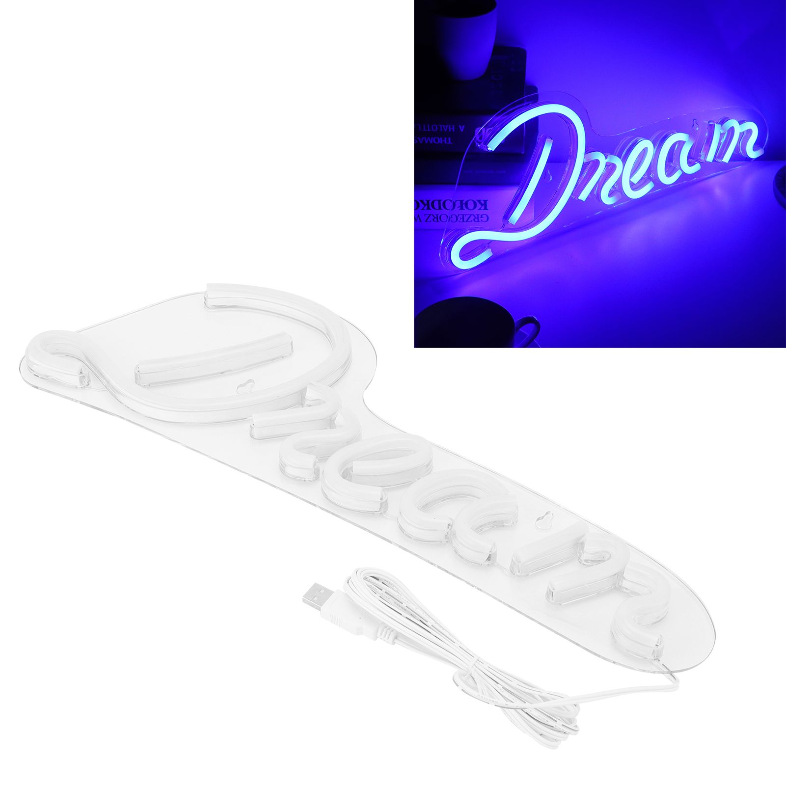 LED Neon Lamp Unique USB Powered Wall Neon Sign Party Holiday Bedroom view 12