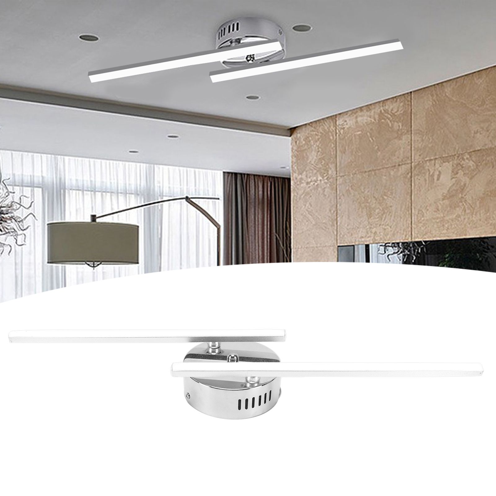 LED Ceiling Light Nordic StripType Lamp Bedroom Living Room Decoration view 11