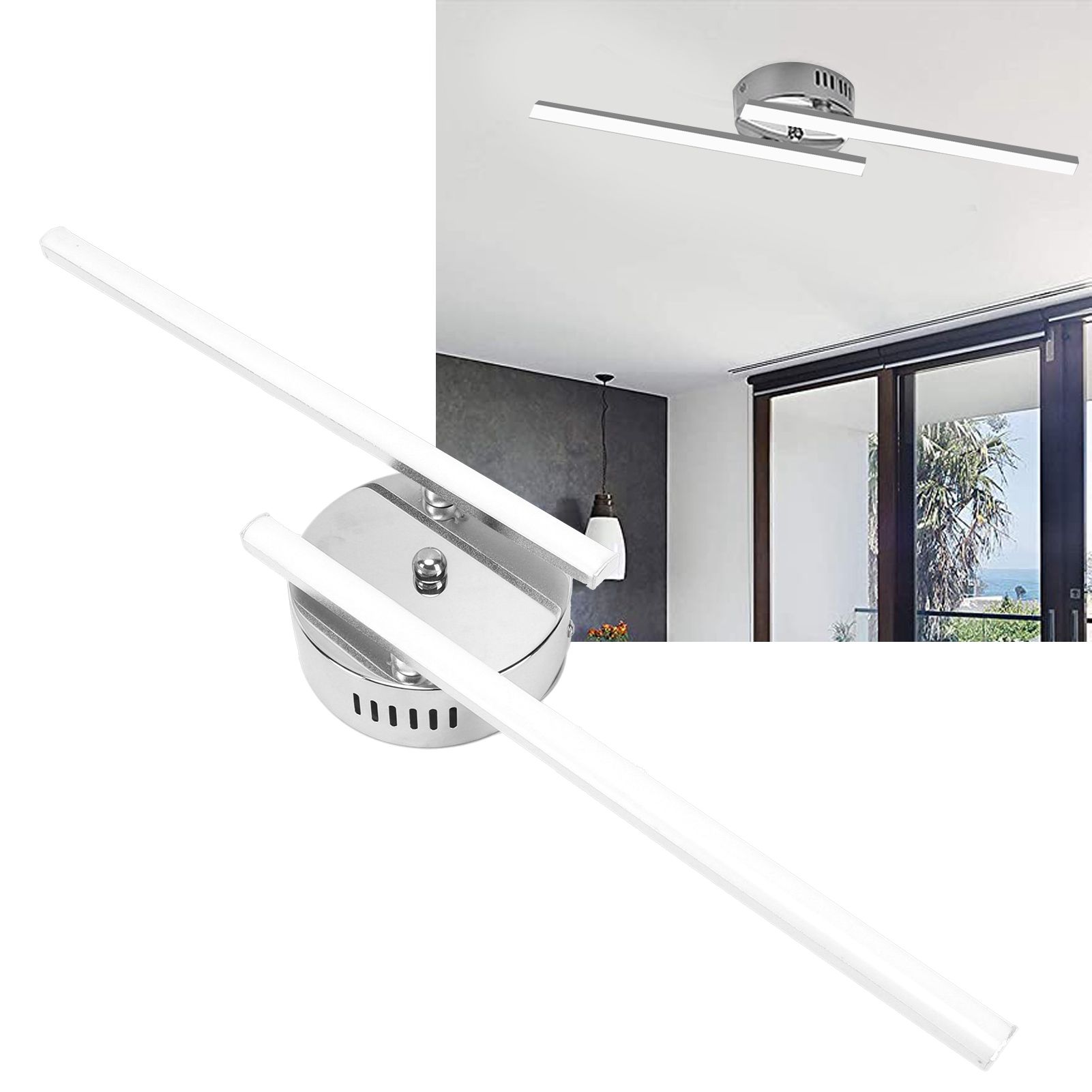 LED Ceiling Light Nordic StripType Lamp Bedroom Living Room Decoration view 12