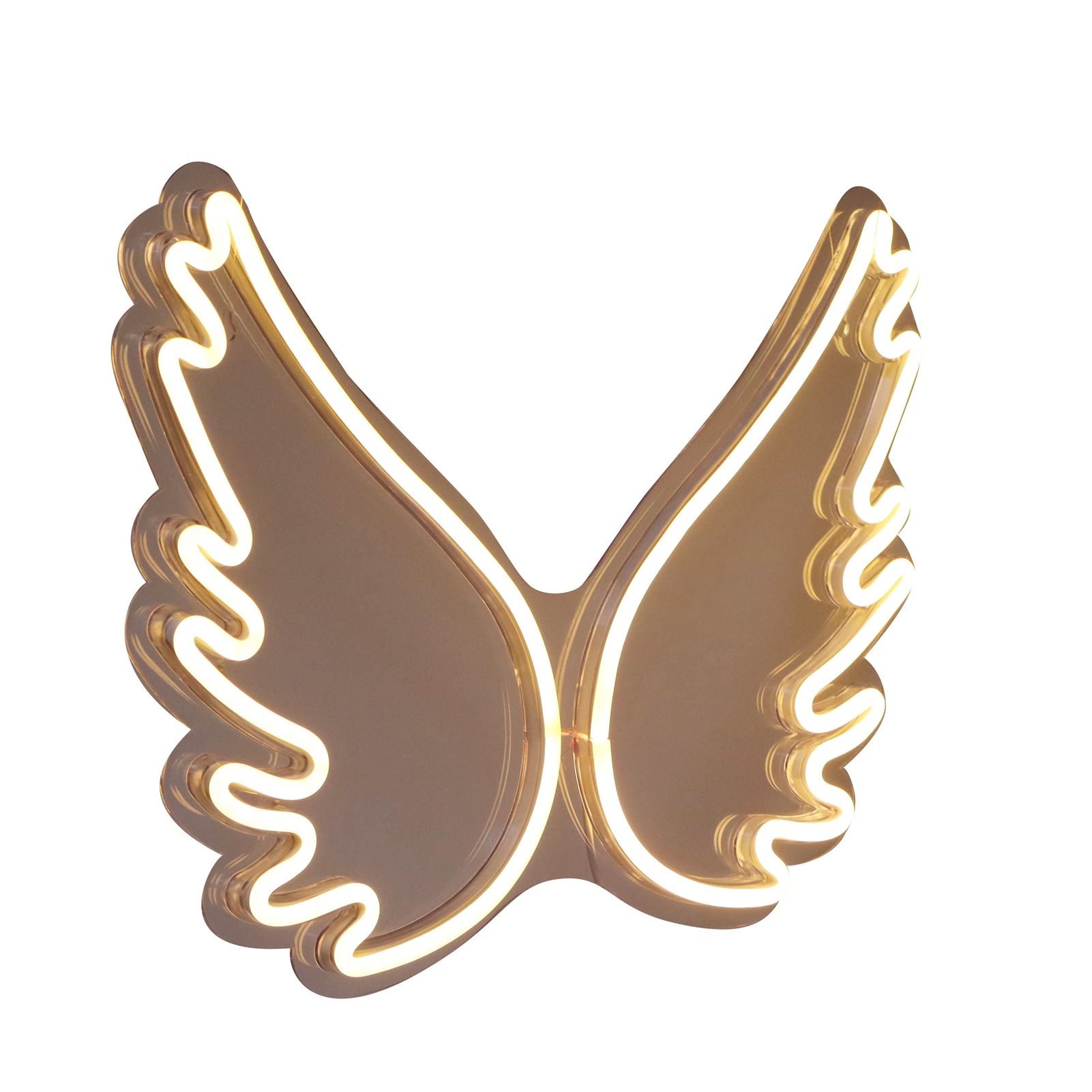 USB Neon Light Innovative Angel Wing Night Lamp Bar Store Club Pub Party view 2