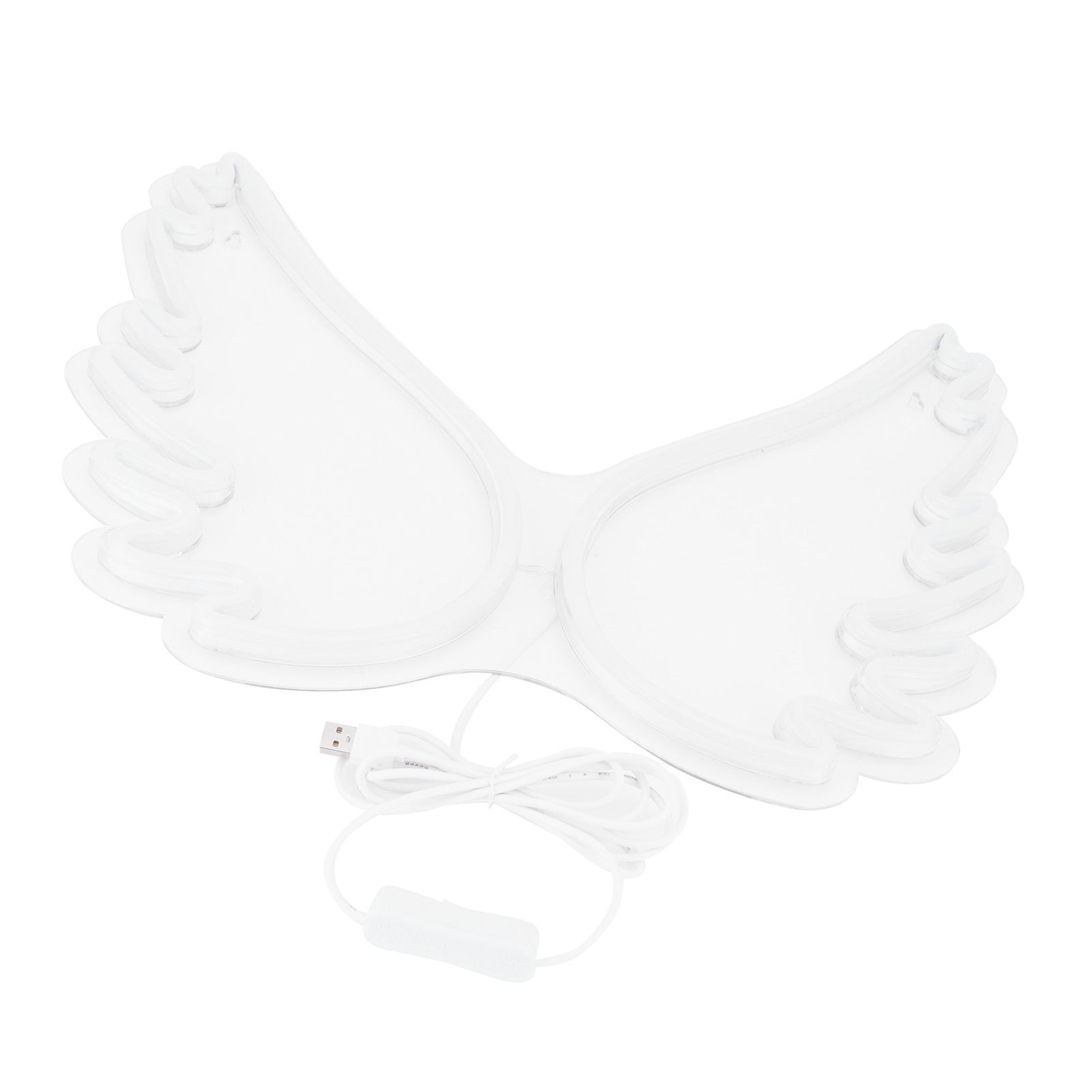 USB Neon Light Innovative Angel Wing Night Lamp Bar Store Club Pub Party view 8