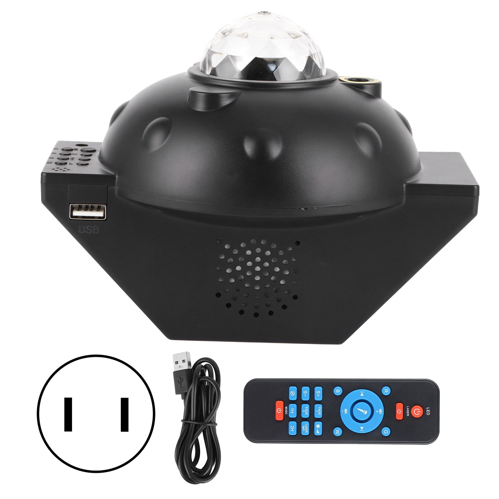 Bluetooth Projector Lamp MultiFunction Remote Control Timing USB Light for view 2