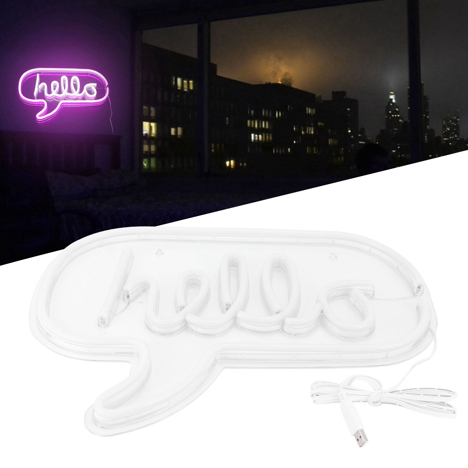 USB Neon Light Innovative LED Wall Neon Sign Decoration for Bedroom Party view 11