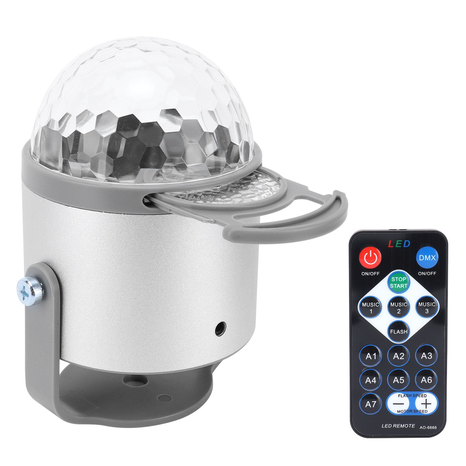 Projector Lamp Remote Control Light Colorful Ratatable Sound Activated Light — image 1
