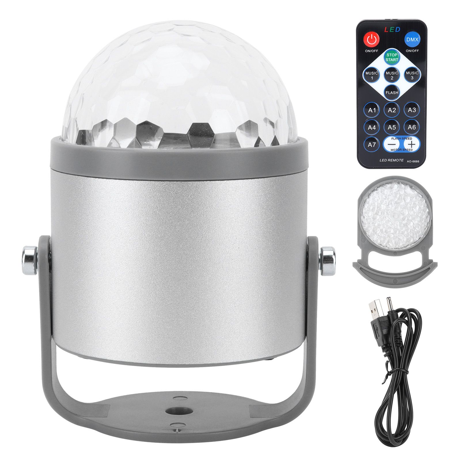 Projector Lamp Remote Control Light Colorful Ratatable Sound Activated Light view 2