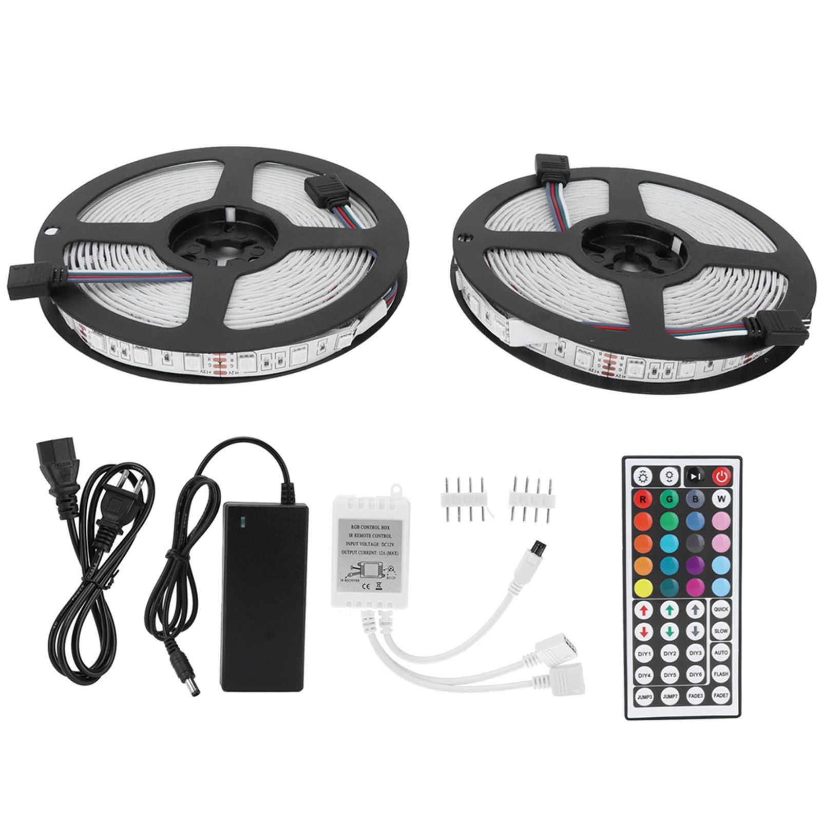 Colorful Strip Light 12V 5050SMD RGB 600LED Flexible Light Strip with Remote view 2