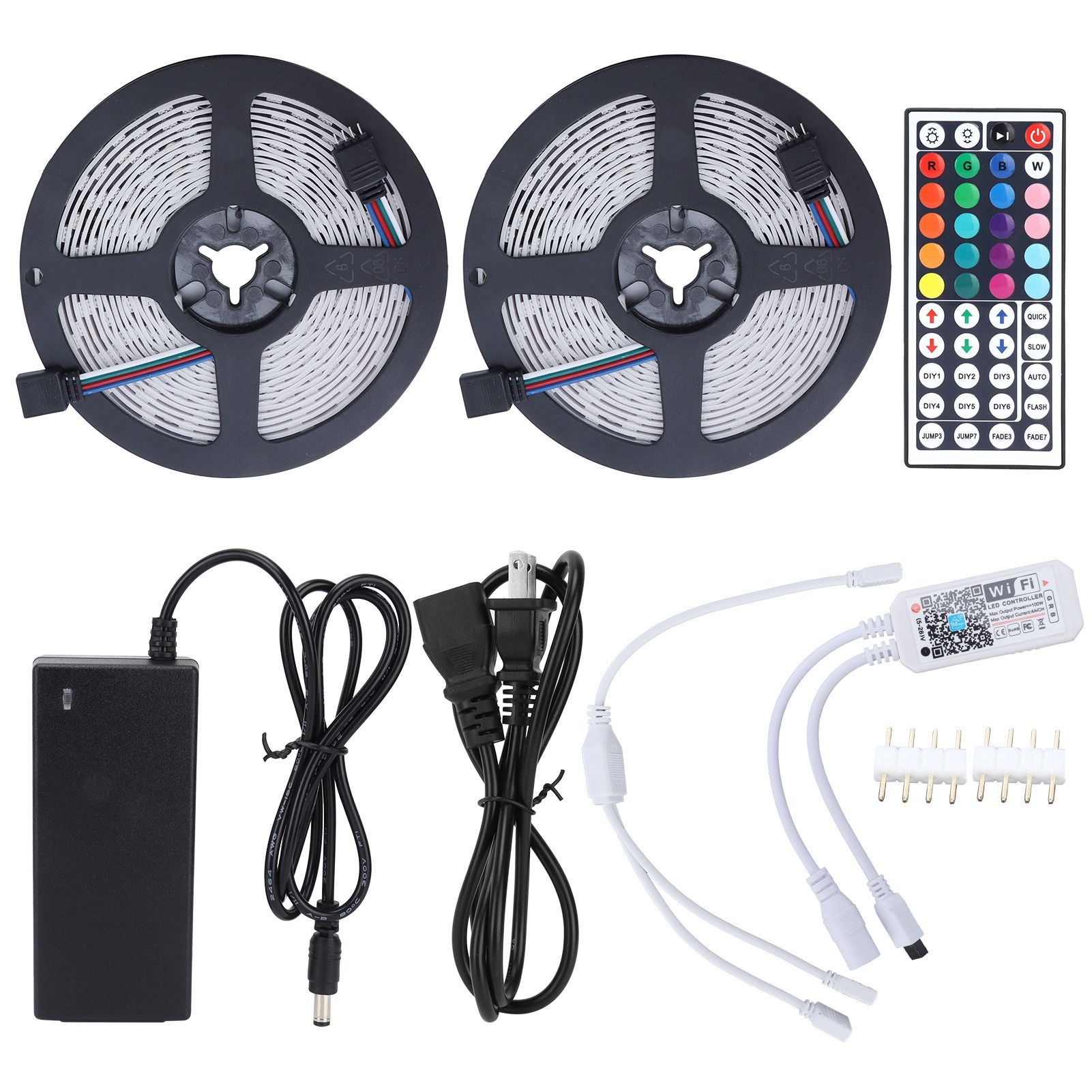 Colorful Wifi Wireless 600LED Strip Light Dimmable 10M RGB Strip Lights 12V view 2