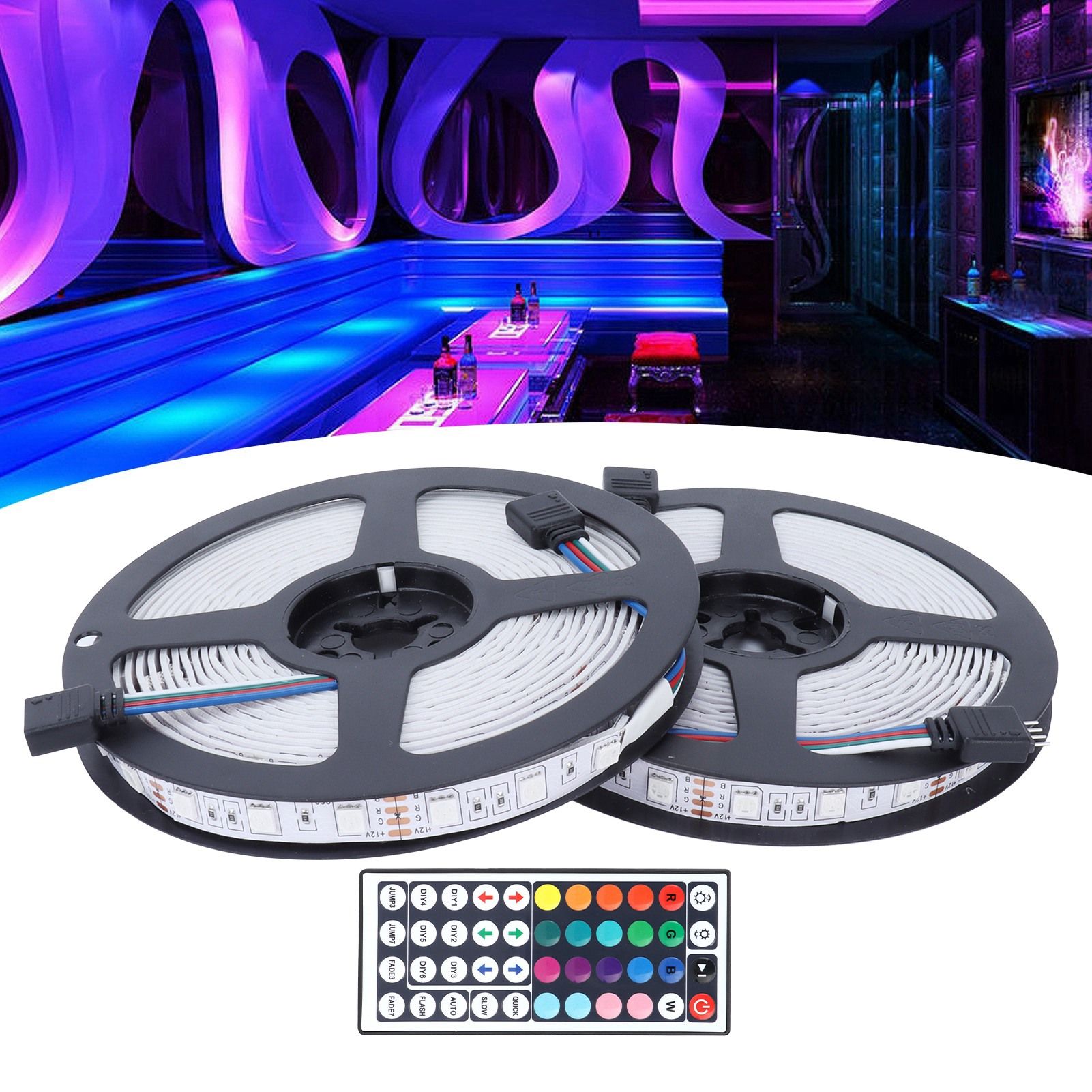 Colorful Wifi Wireless 600LED Strip Light Dimmable 10M RGB Strip Lights 12V view 11