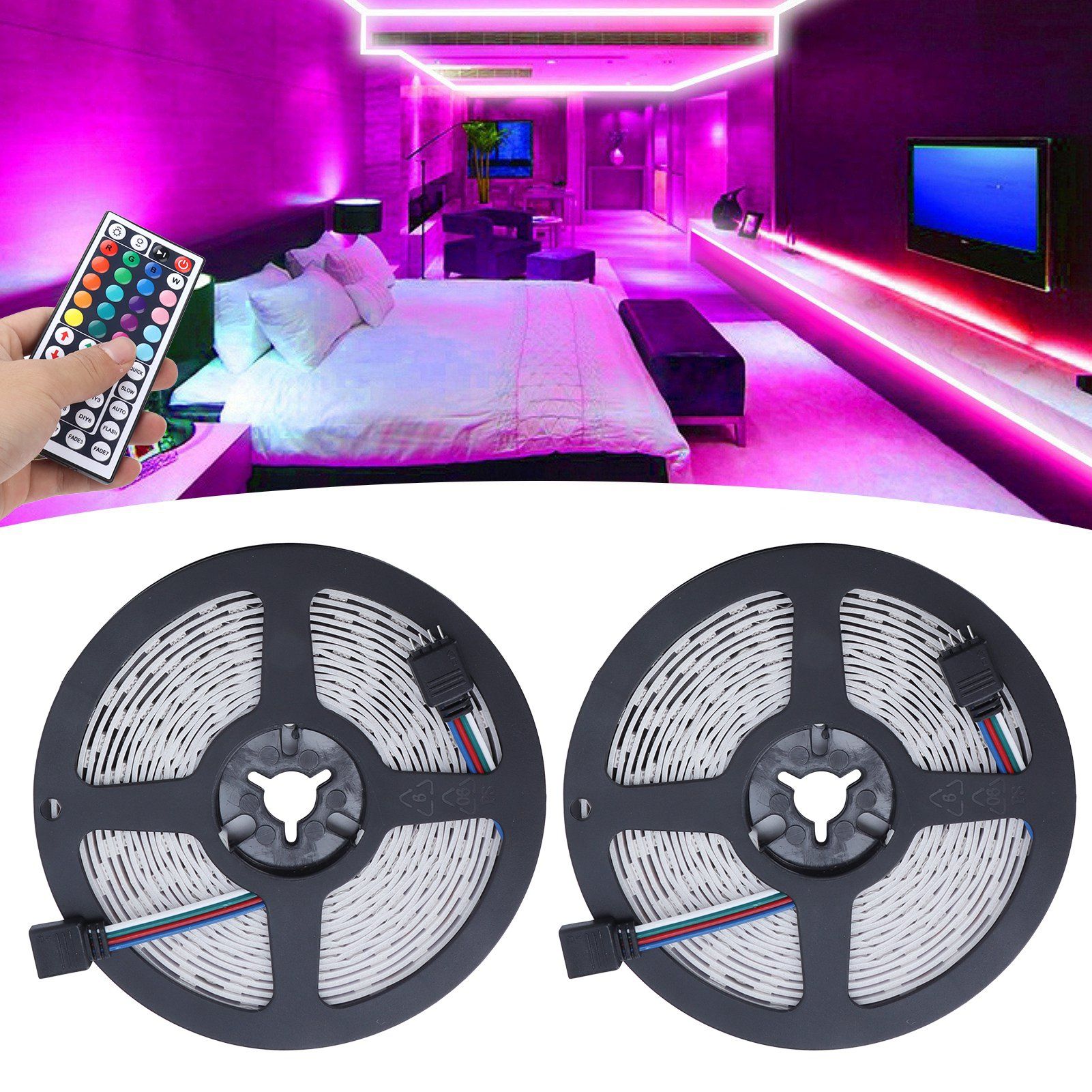 Colorful Wifi Wireless 600LED Strip Light Dimmable 10M RGB Strip Lights 12V view 12
