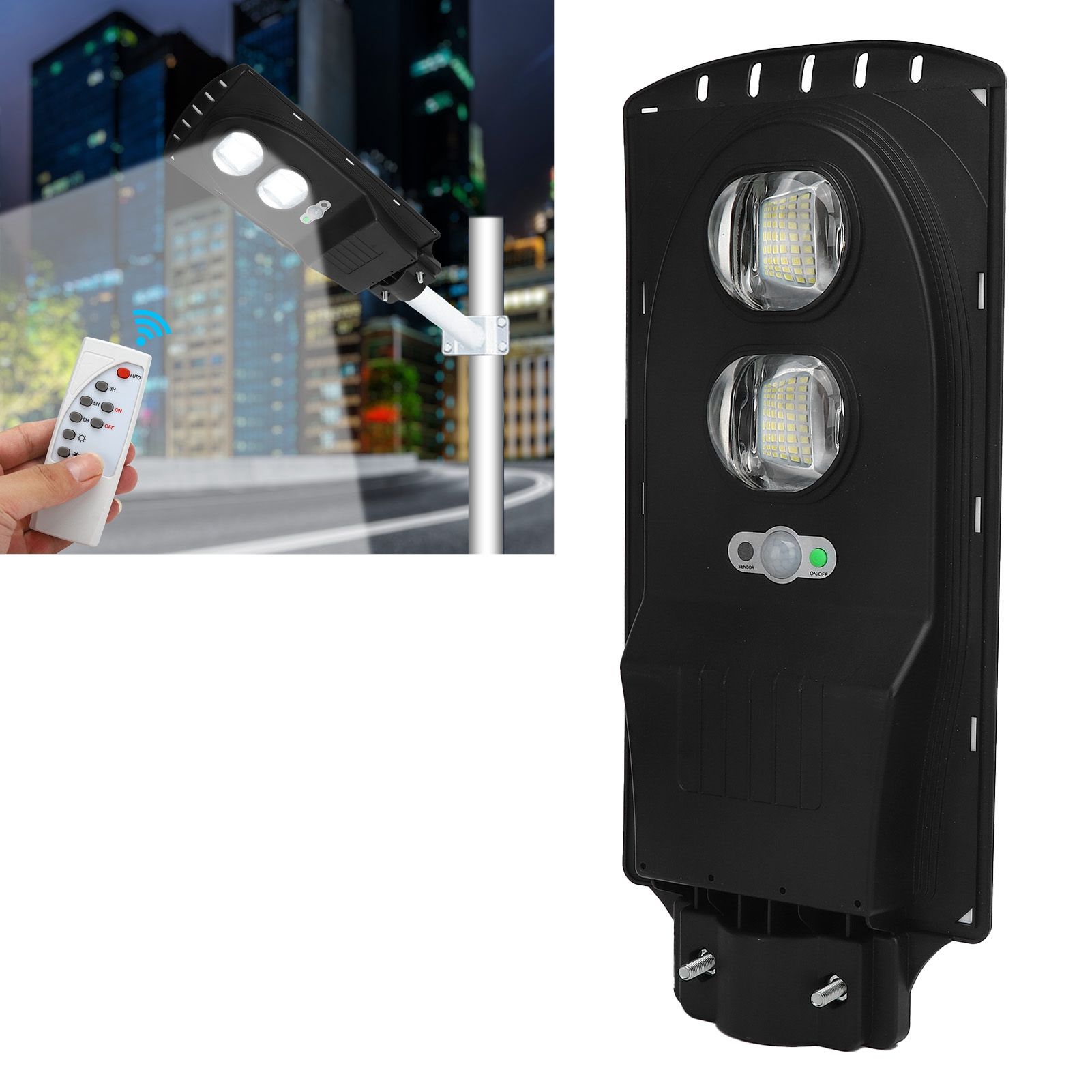 108LED Solar Lamp 200W Remote Timing Body Induction Street Light for Garden view 12
