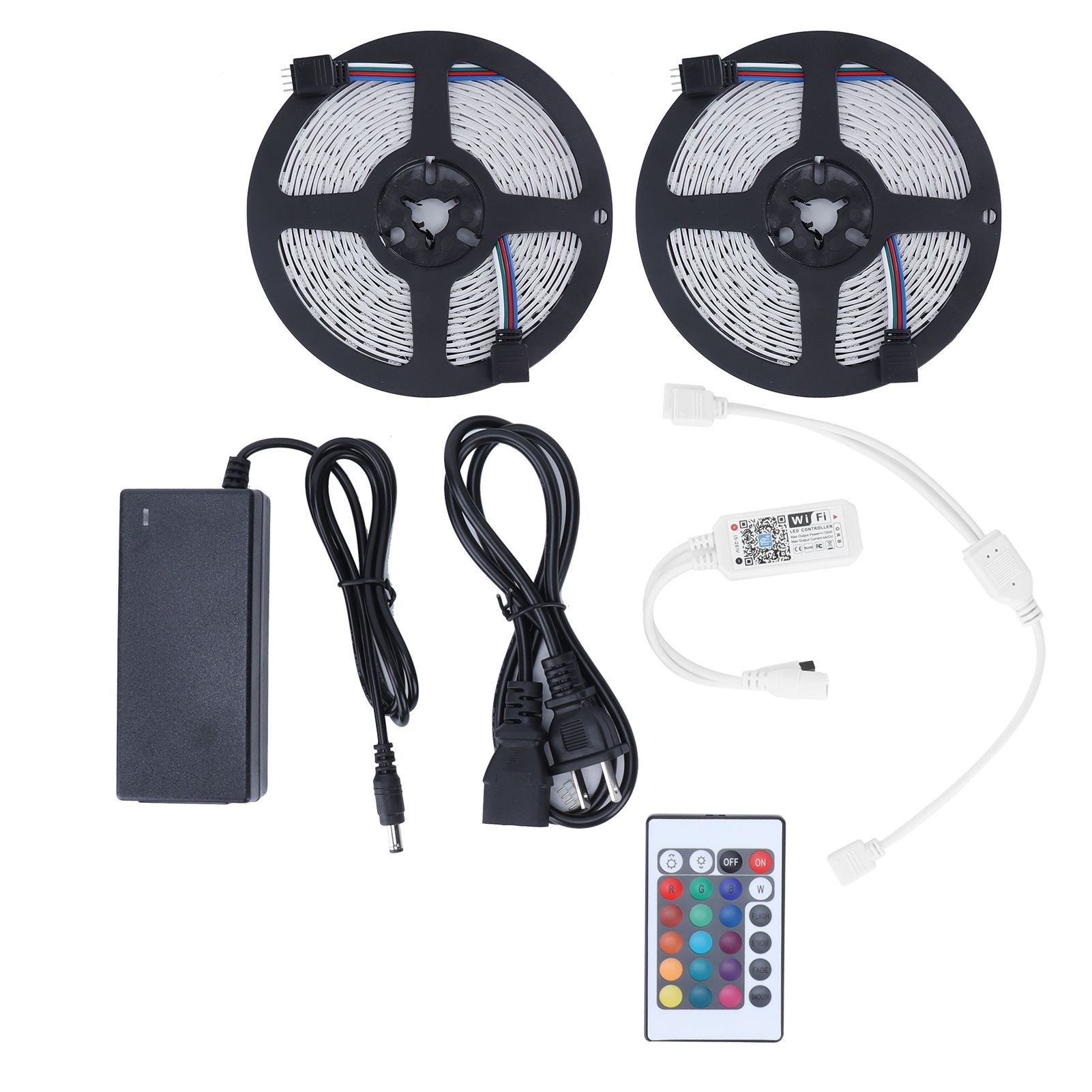 10M RGB Strip Lights Colorful WiFi 600LED Light Strip Dimmable Lighting for view 2