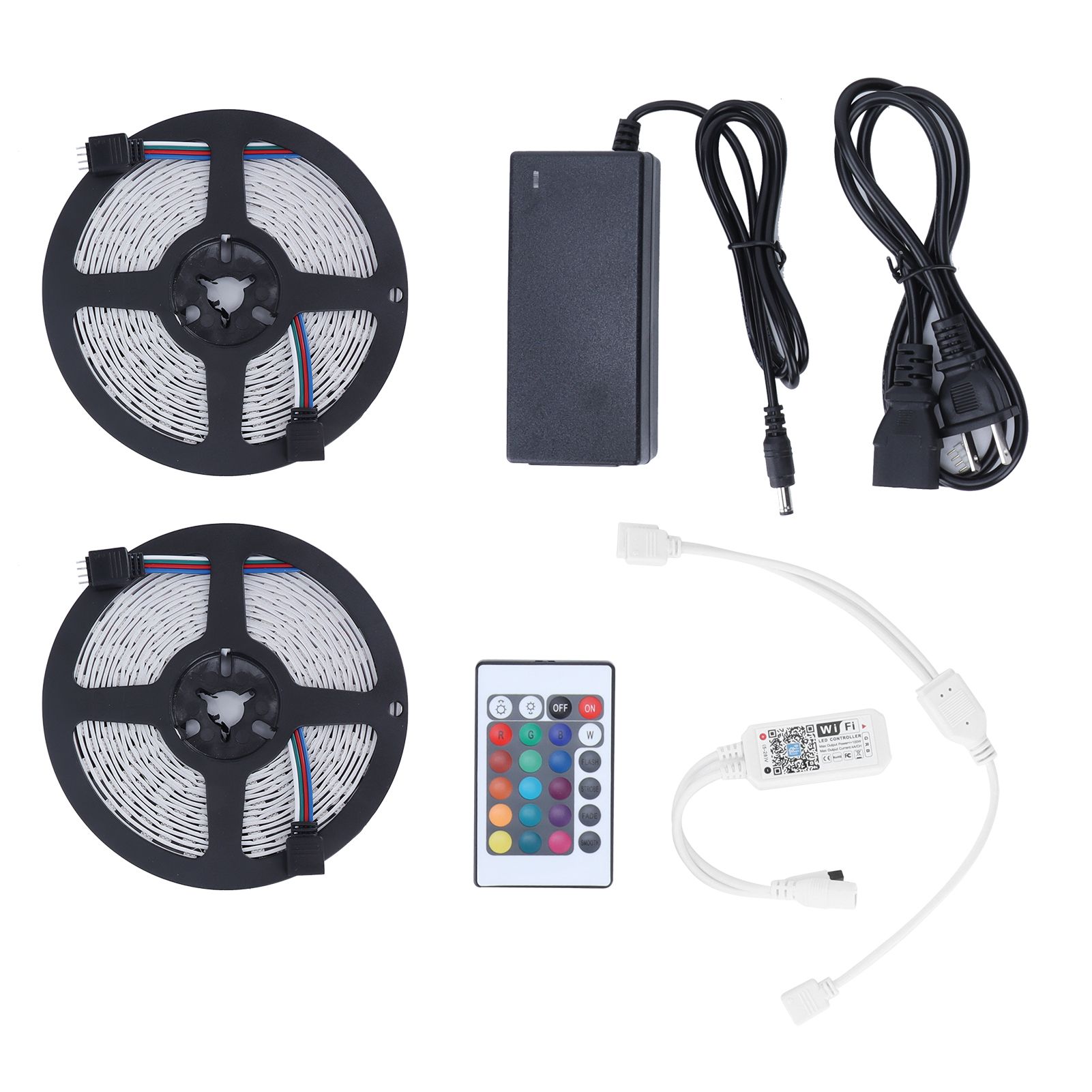 10M RGB Strip Lights Colorful WiFi 600LED Light Strip Dimmable Lighting for view 3
