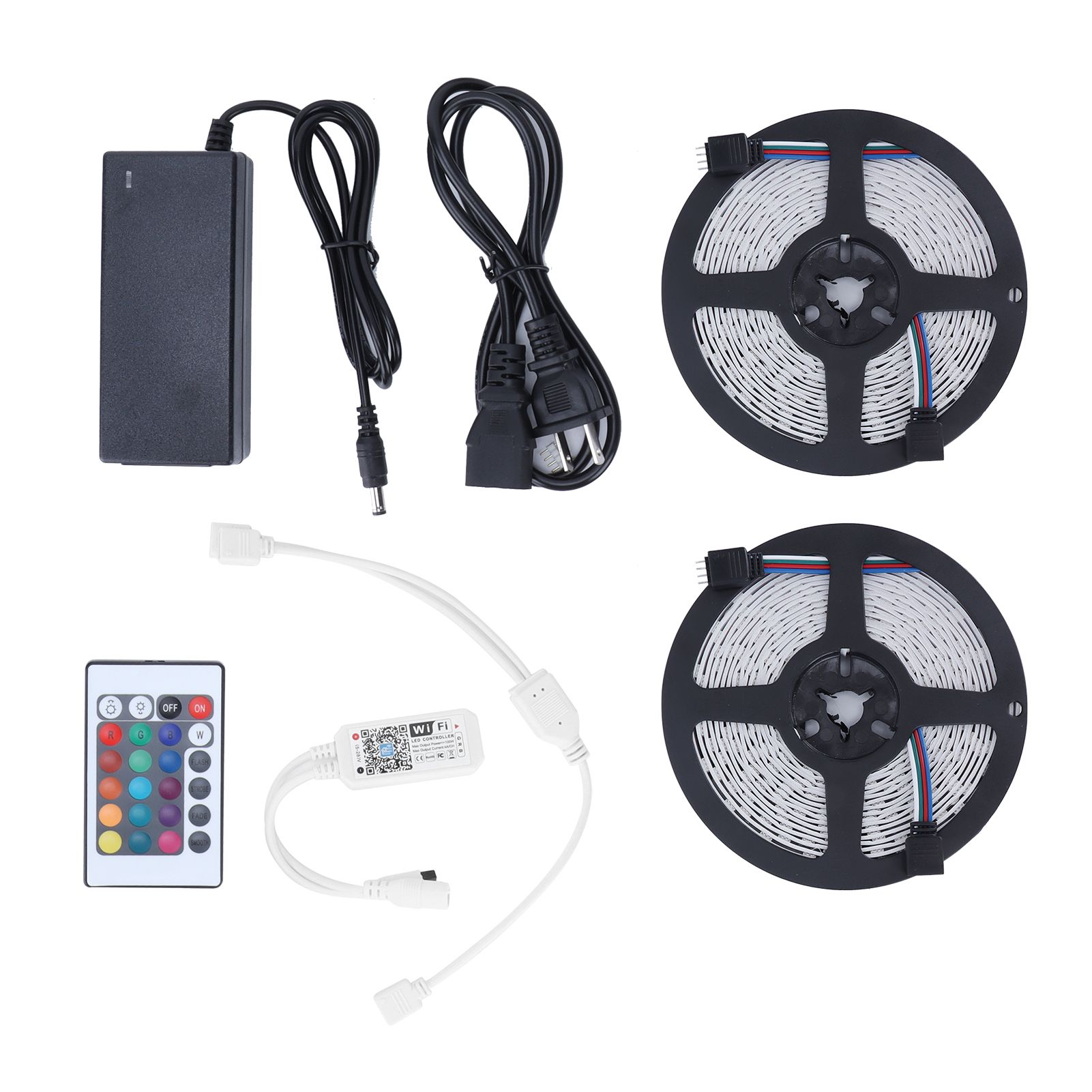 10M RGB Strip Lights Colorful WiFi 600LED Light Strip Dimmable Lighting for view 4