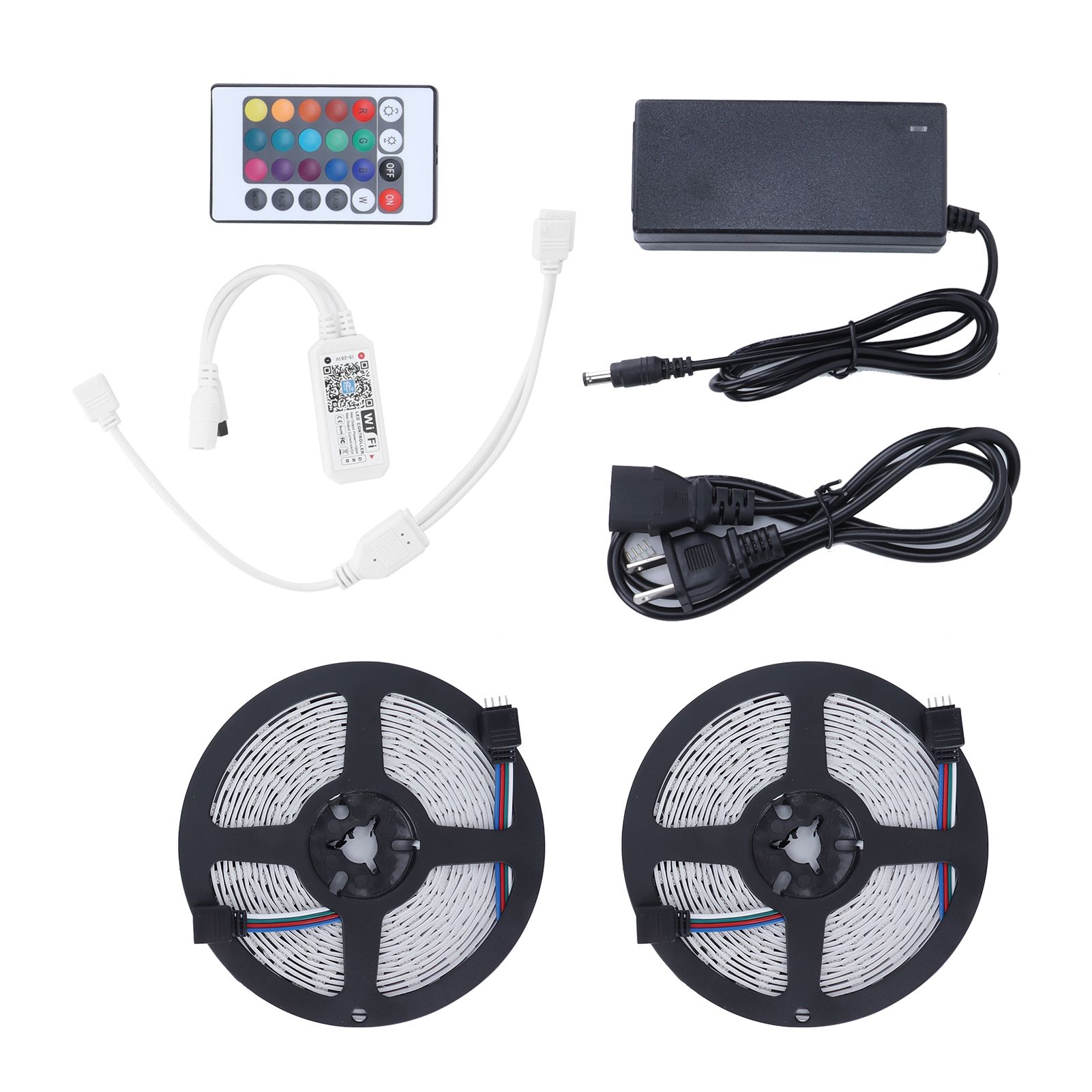10M RGB Strip Lights Colorful WiFi 600LED Light Strip Dimmable Lighting for view 5