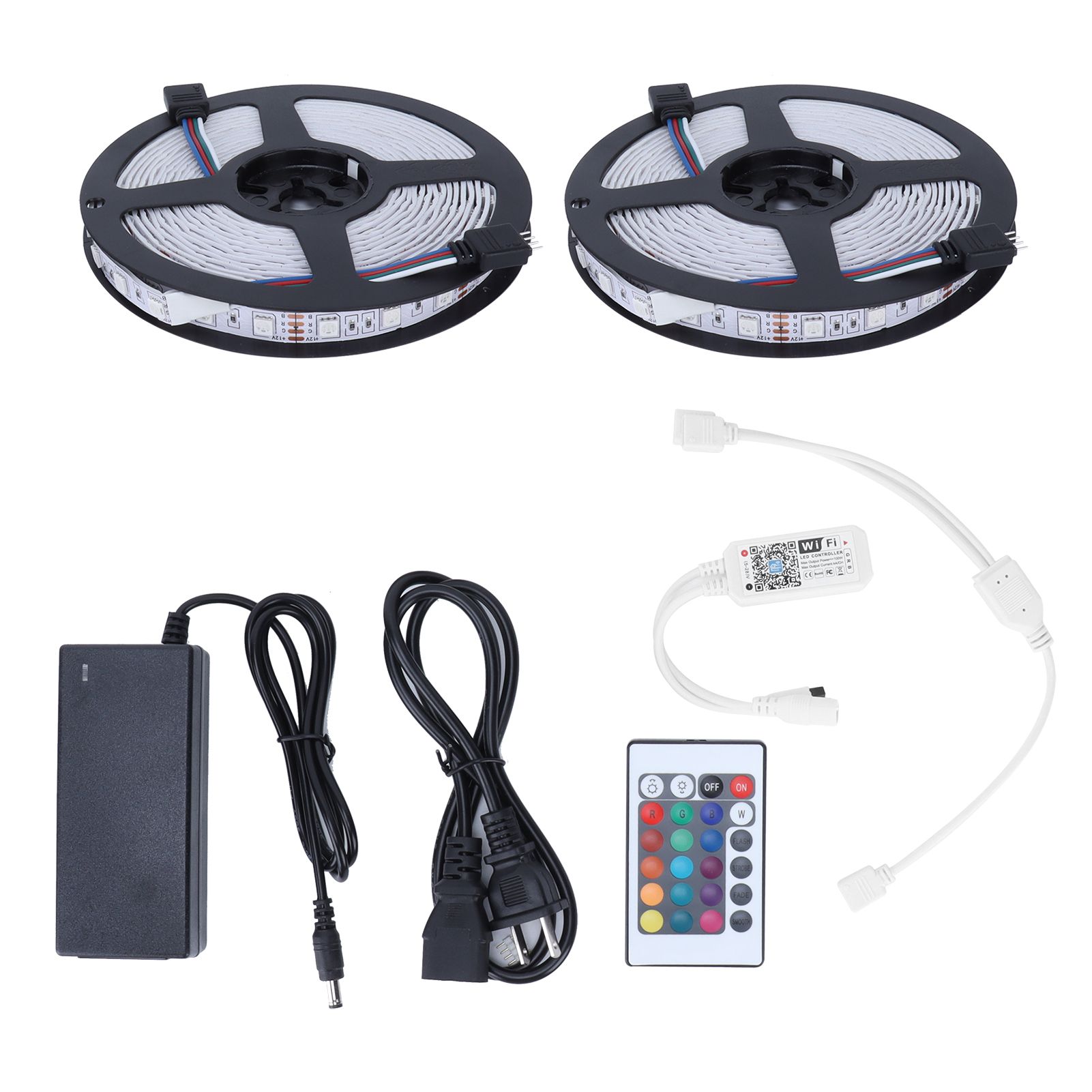 10M RGB Strip Lights Colorful WiFi 600LED Light Strip Dimmable Lighting for view 7