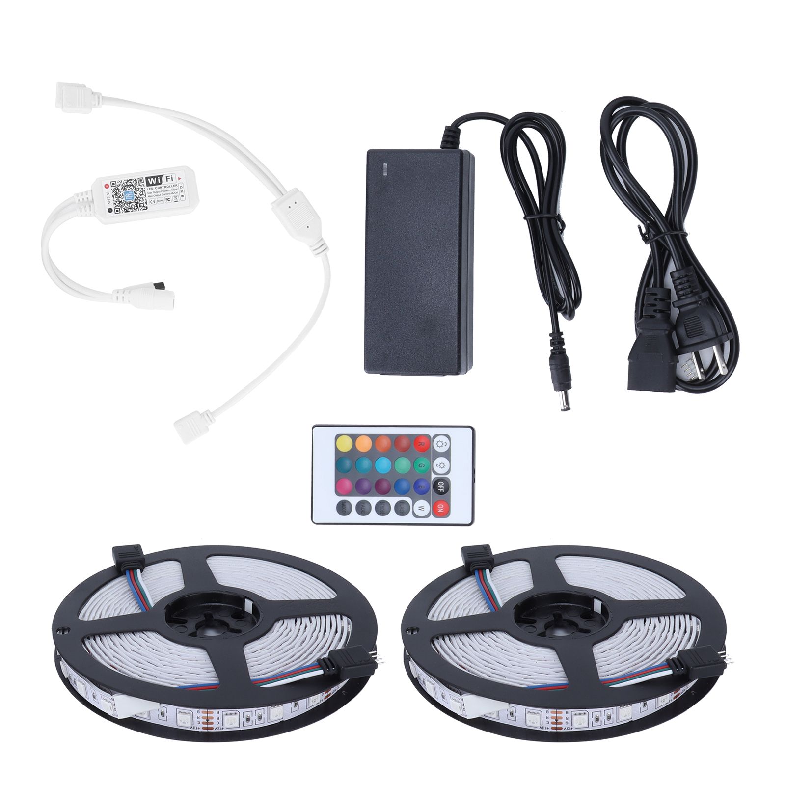 10M RGB Strip Lights Colorful WiFi 600LED Light Strip Dimmable Lighting for view 9