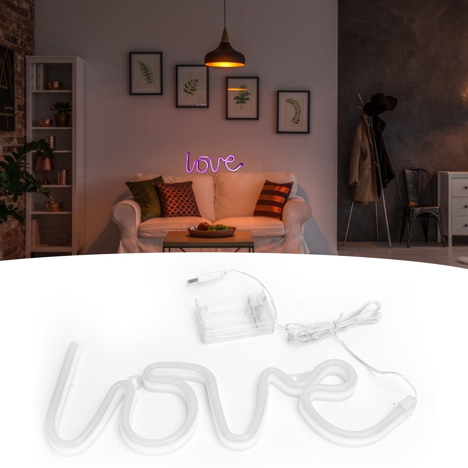 LED Neon Sign Light Unique Ambient Lighting for Proposal Wedding Anniversary view 11