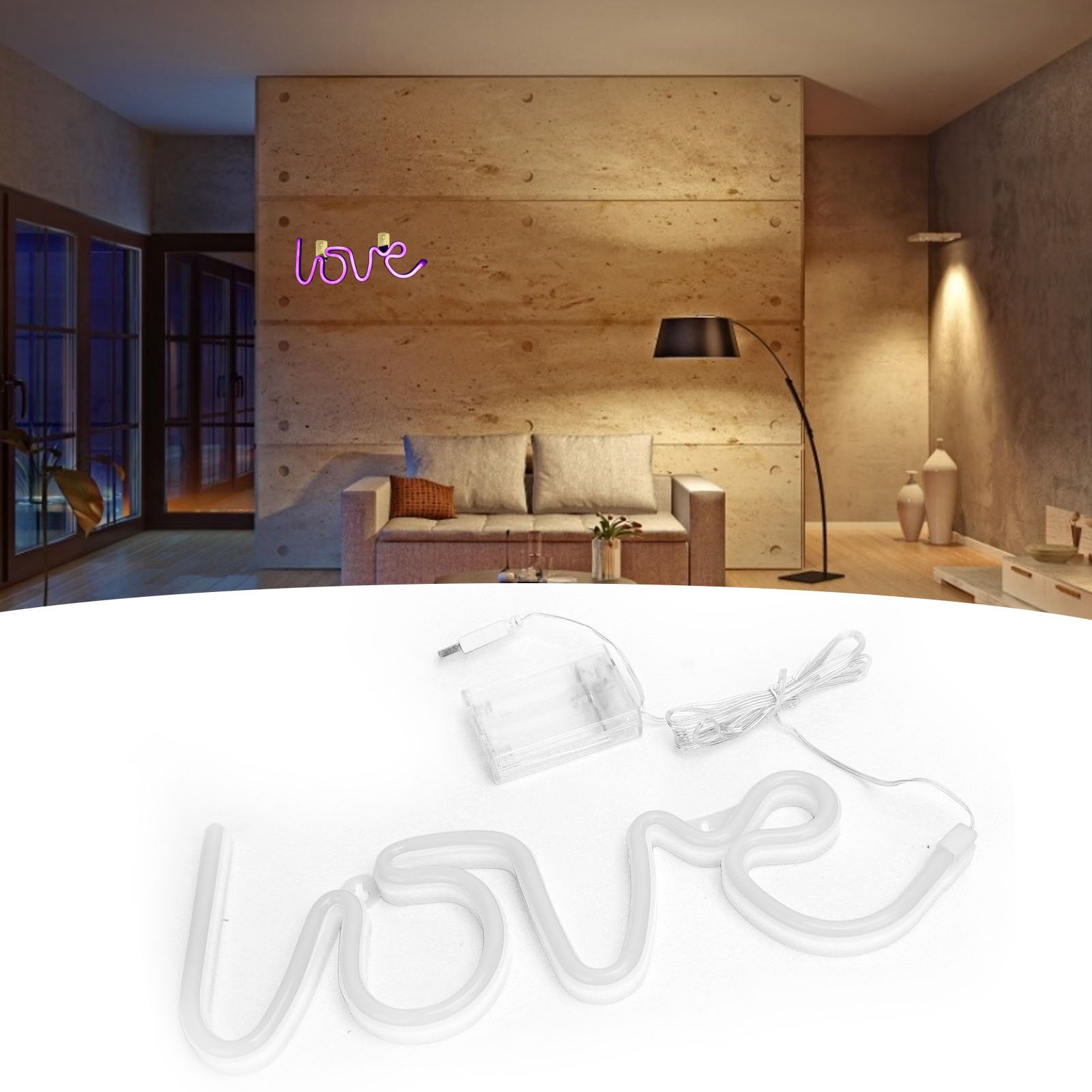 LED Neon Sign Light Unique Ambient Lighting for Proposal Wedding Anniversary view 12