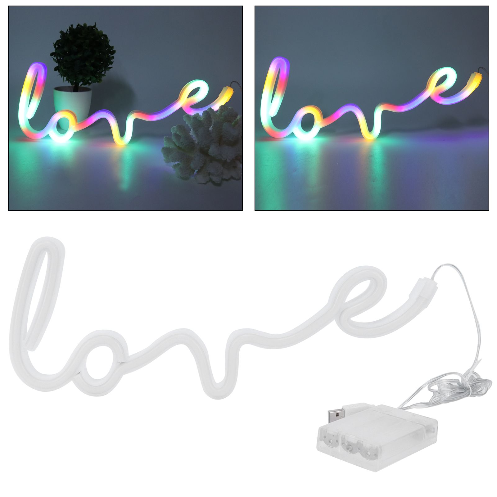 Love Letters Neon Signs Colorful LED Neon Decorative Light for Party Decor view 11