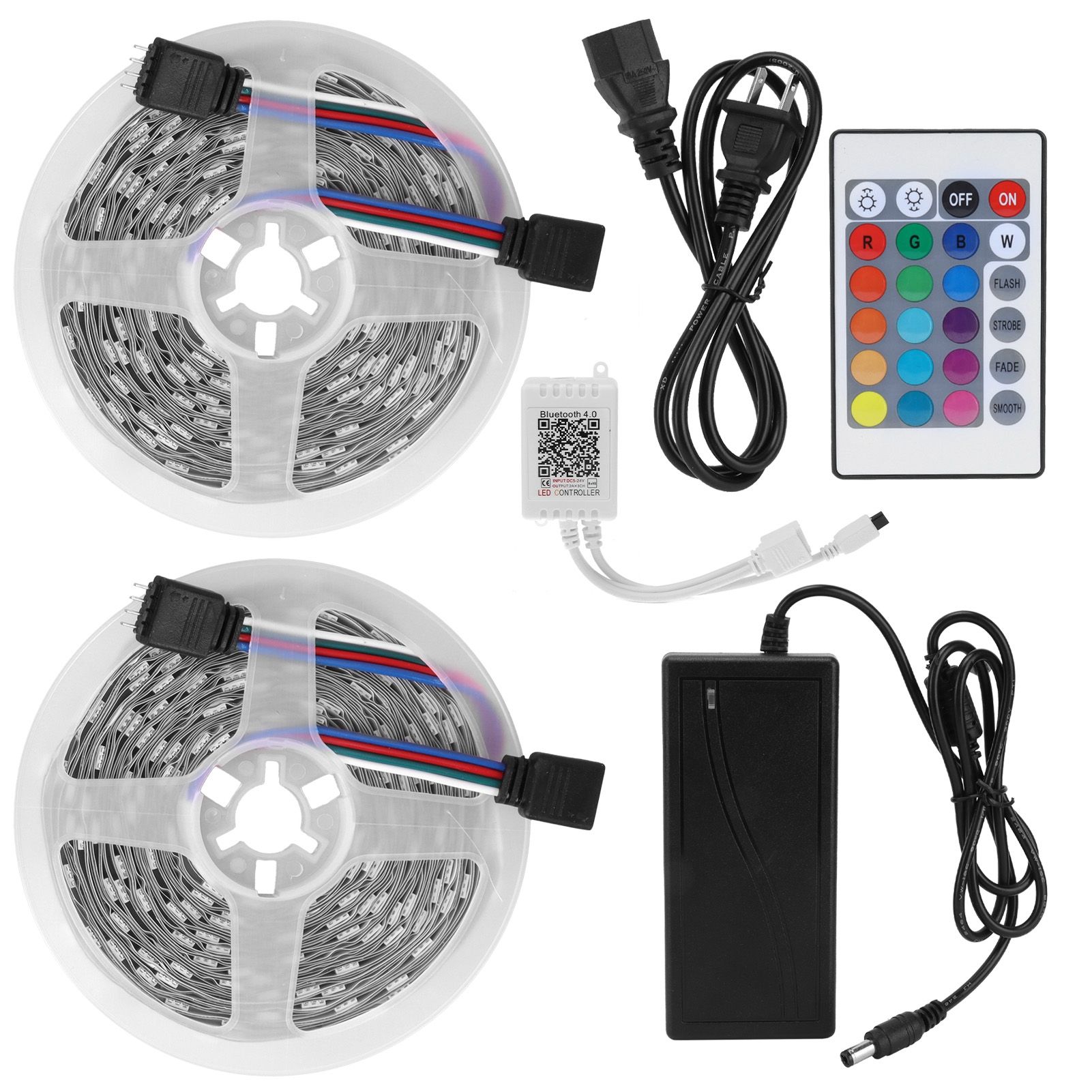 LED Strip Light 12V 5050SMD RGB Color Changing Rope Light Bluetooth APP view 2