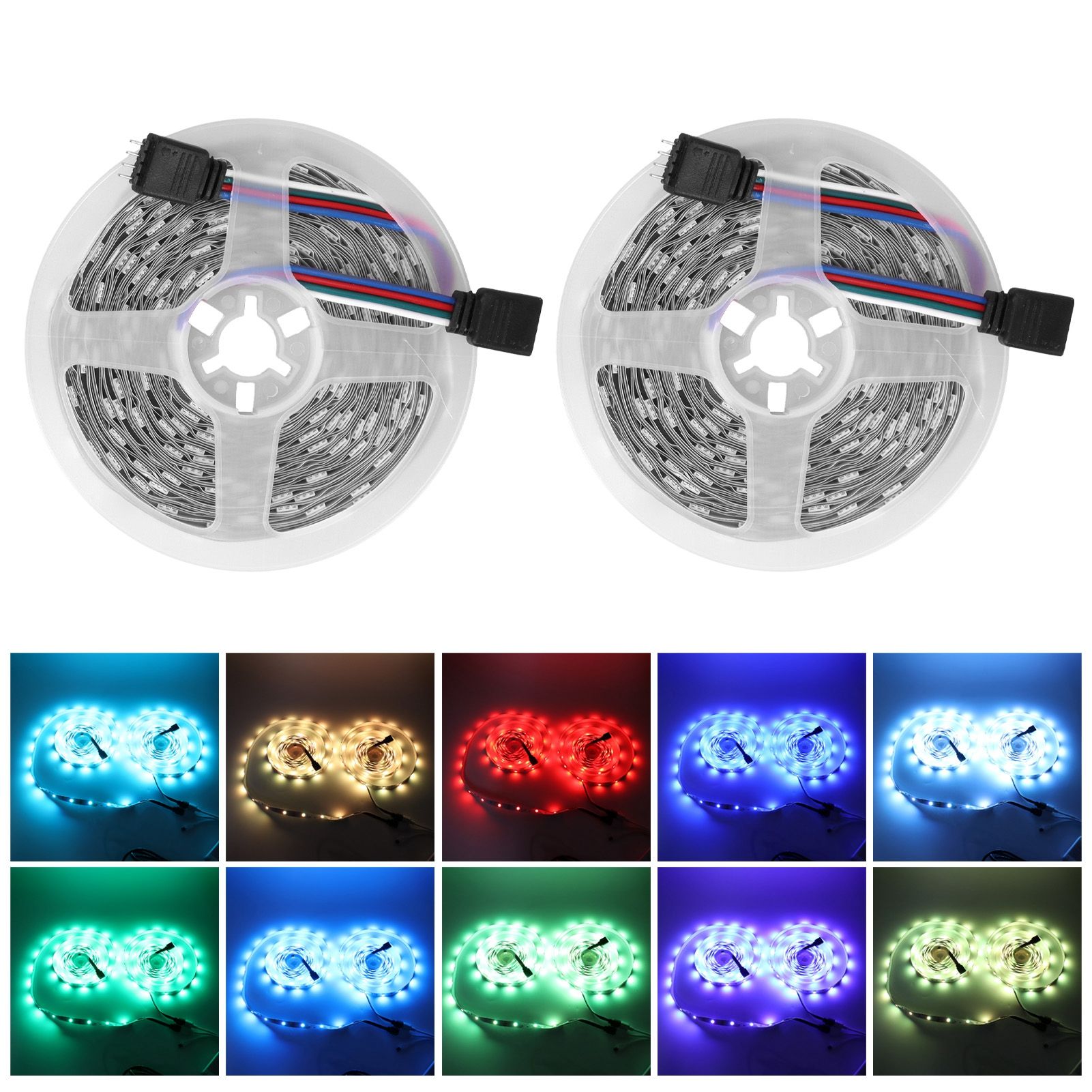 LED Strip Light 12V 5050SMD RGB Color Changing Rope Light Bluetooth APP view 10