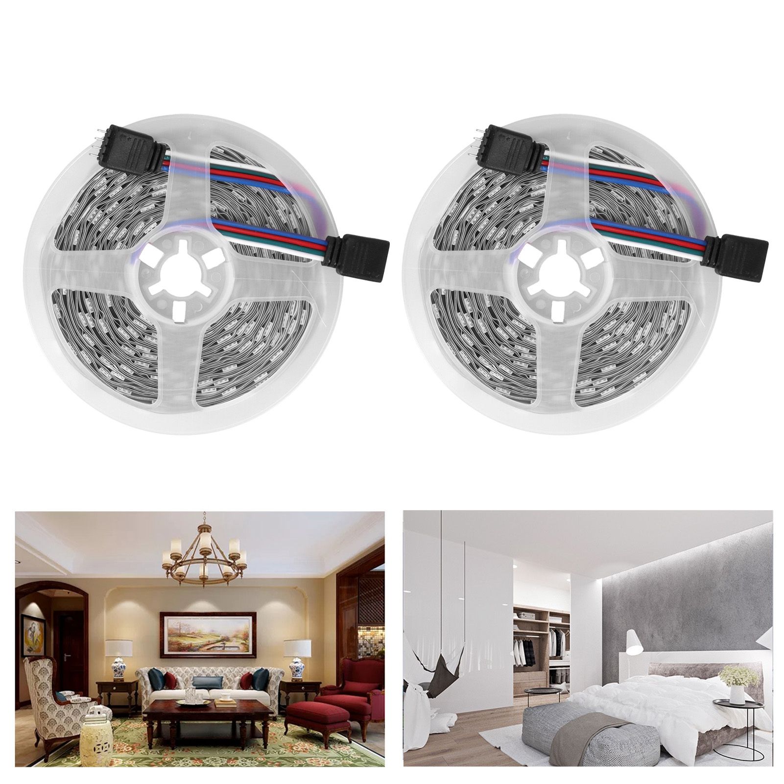 LED Strip Light 12V 5050SMD RGB Color Changing Rope Light Bluetooth APP view 11