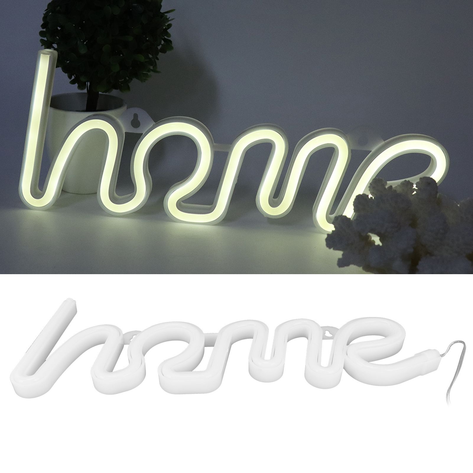 LED Neon Light Unique HOMEPattern Wall Sign Lamp Proposal Wedding Party Bar view 11