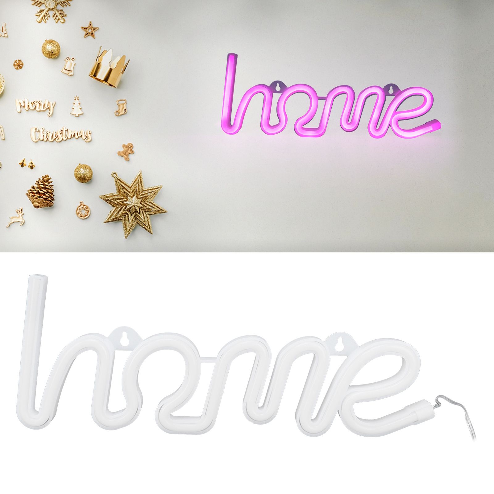 LED Neon Light Unique HOMEPattern Wall Sign Lamp Proposal Wedding Party Bar view 12