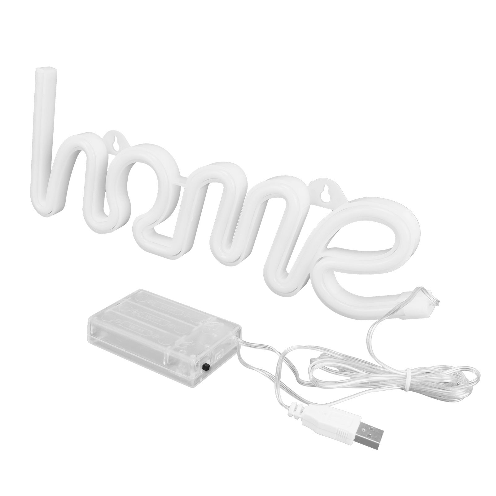HOME Neon Sign Colorful Wall Hanging LED Neon Light USB Or Battery Powered for view 3