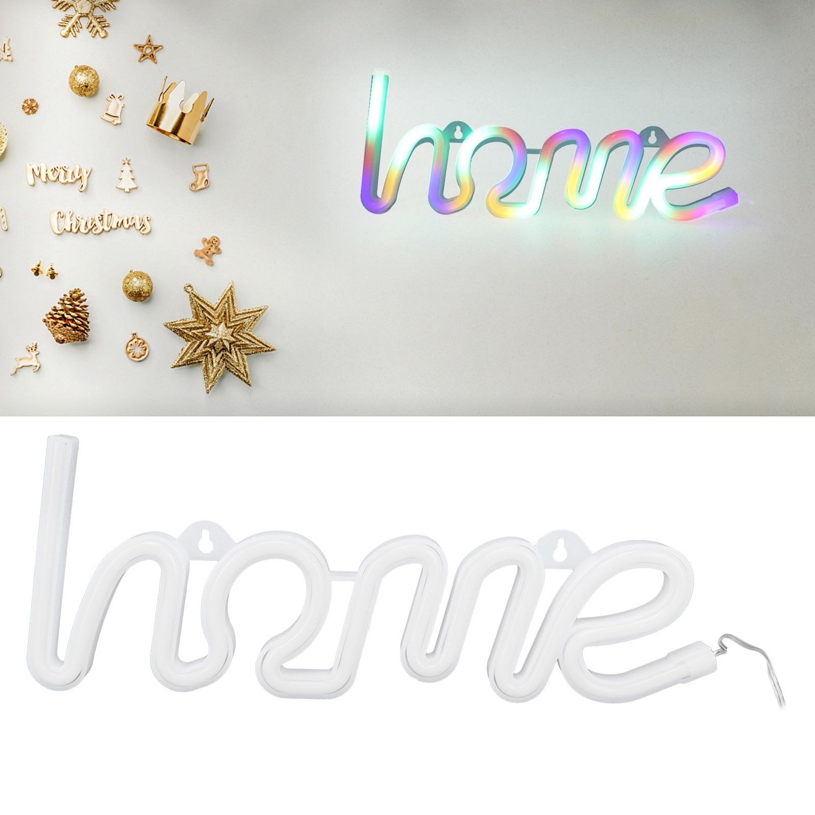 HOME Neon Sign Colorful Wall Hanging LED Neon Light USB Or Battery Powered for view 12