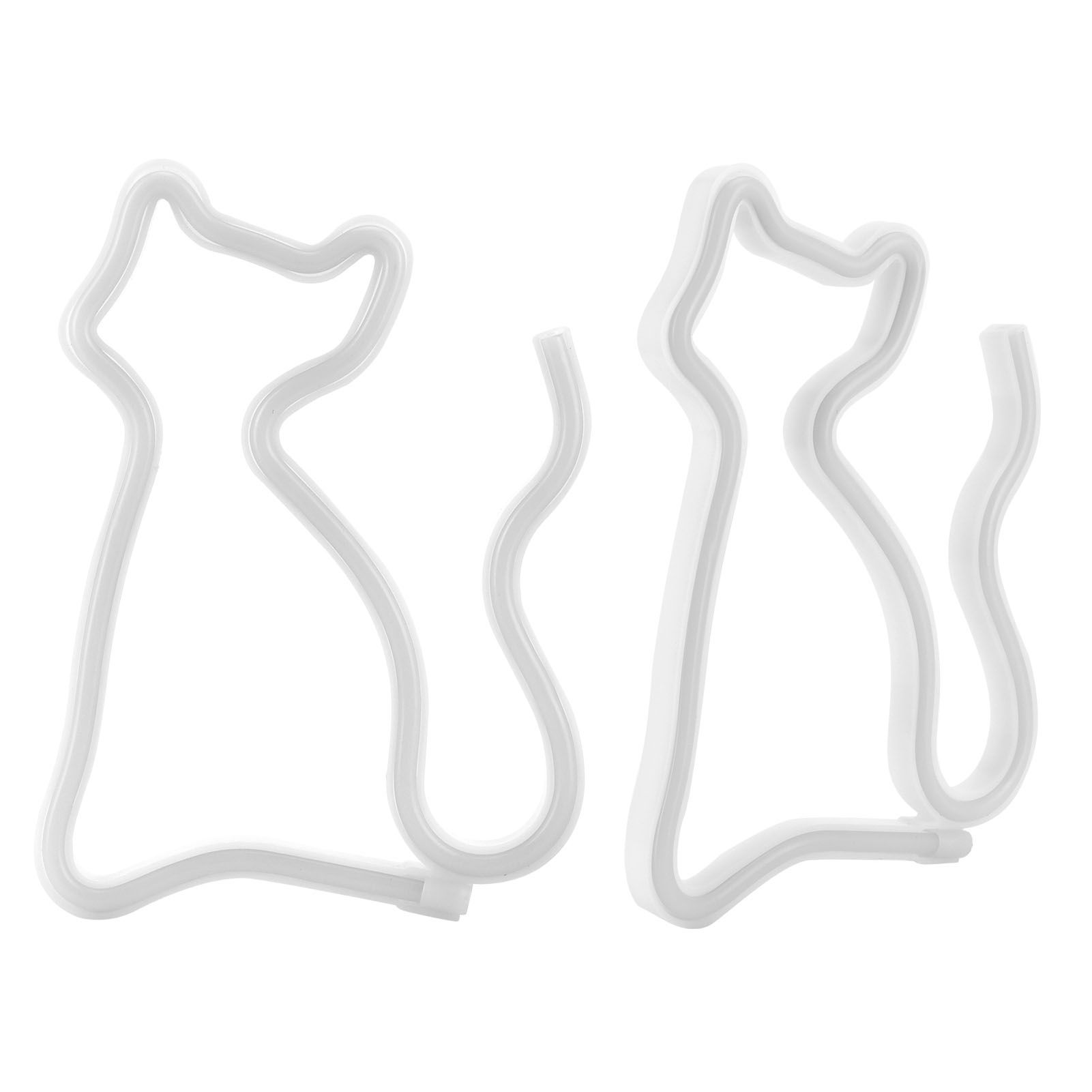 LED Neon Light Colorful CatShape Neon Sign Wall Decors for Proposal Wedding view 7