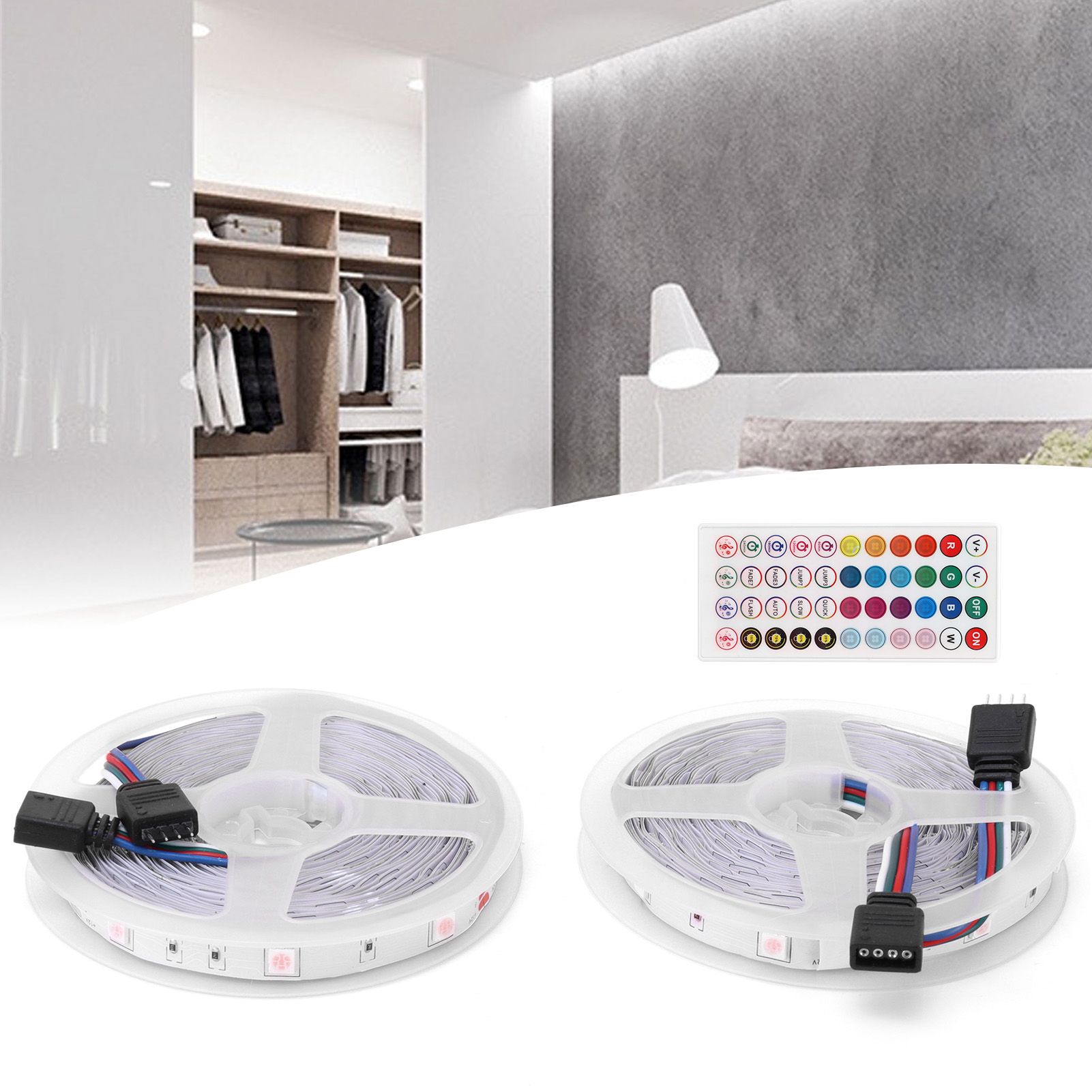 5050SMD LED Strip Lights 12V RGB Bluetooth Decorative Lamp Home Car Party view 11
