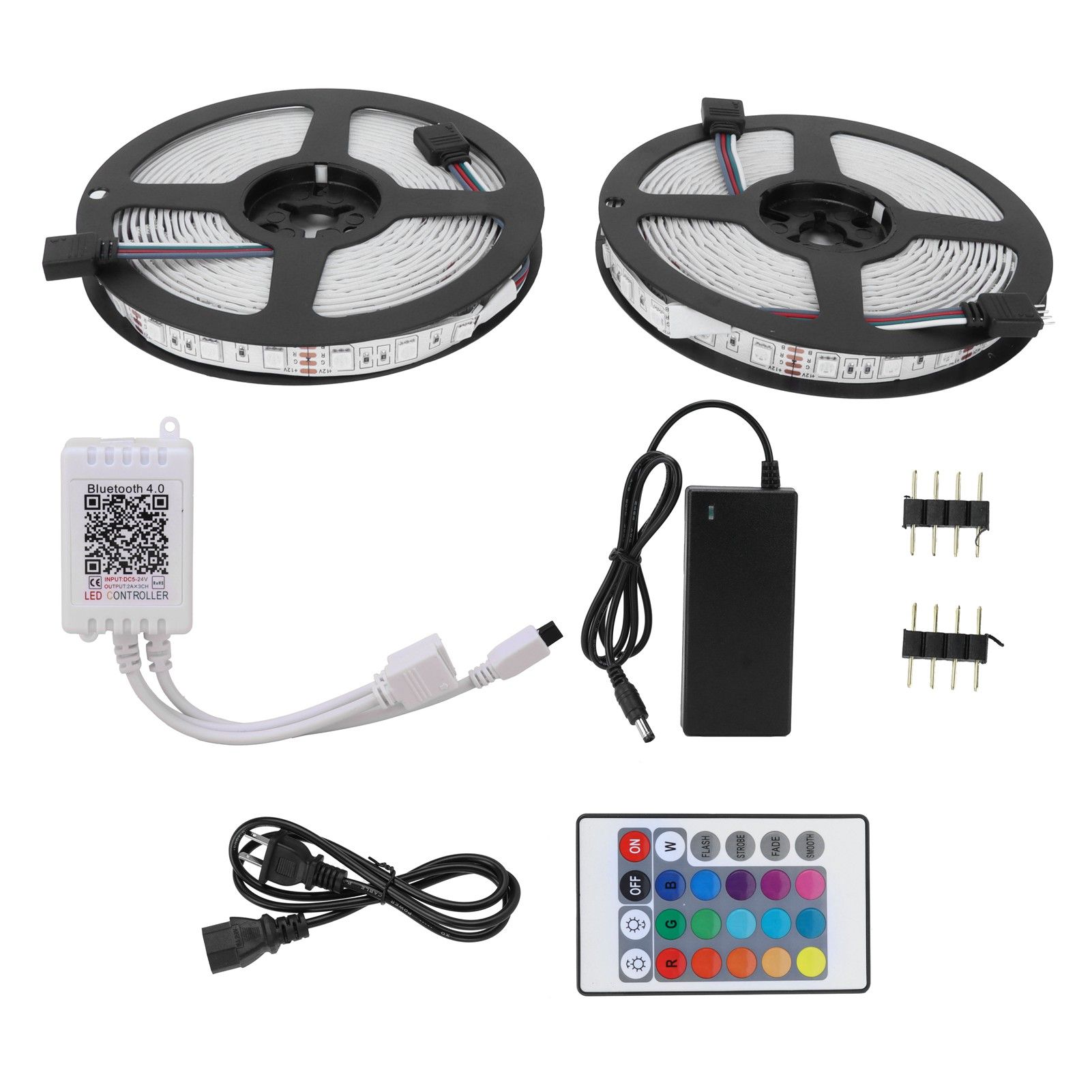 600LED RGB Strip Light 10m 5050SMD Bluetooth APP Control Dimmable Color Change view 2