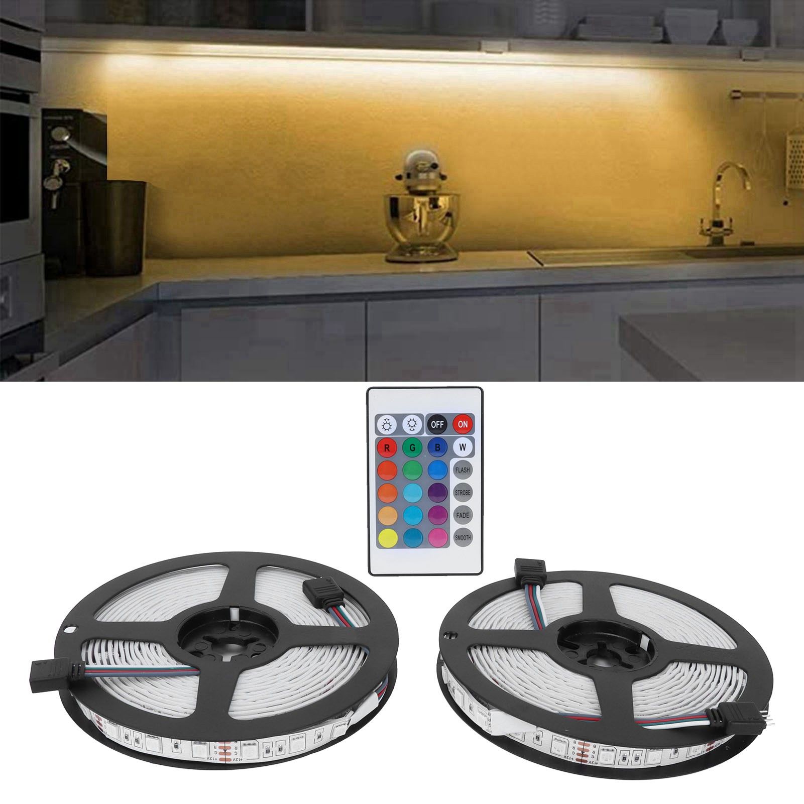 600LED RGB Strip Light 10m 5050SMD Bluetooth APP Control Dimmable Color Change view 12