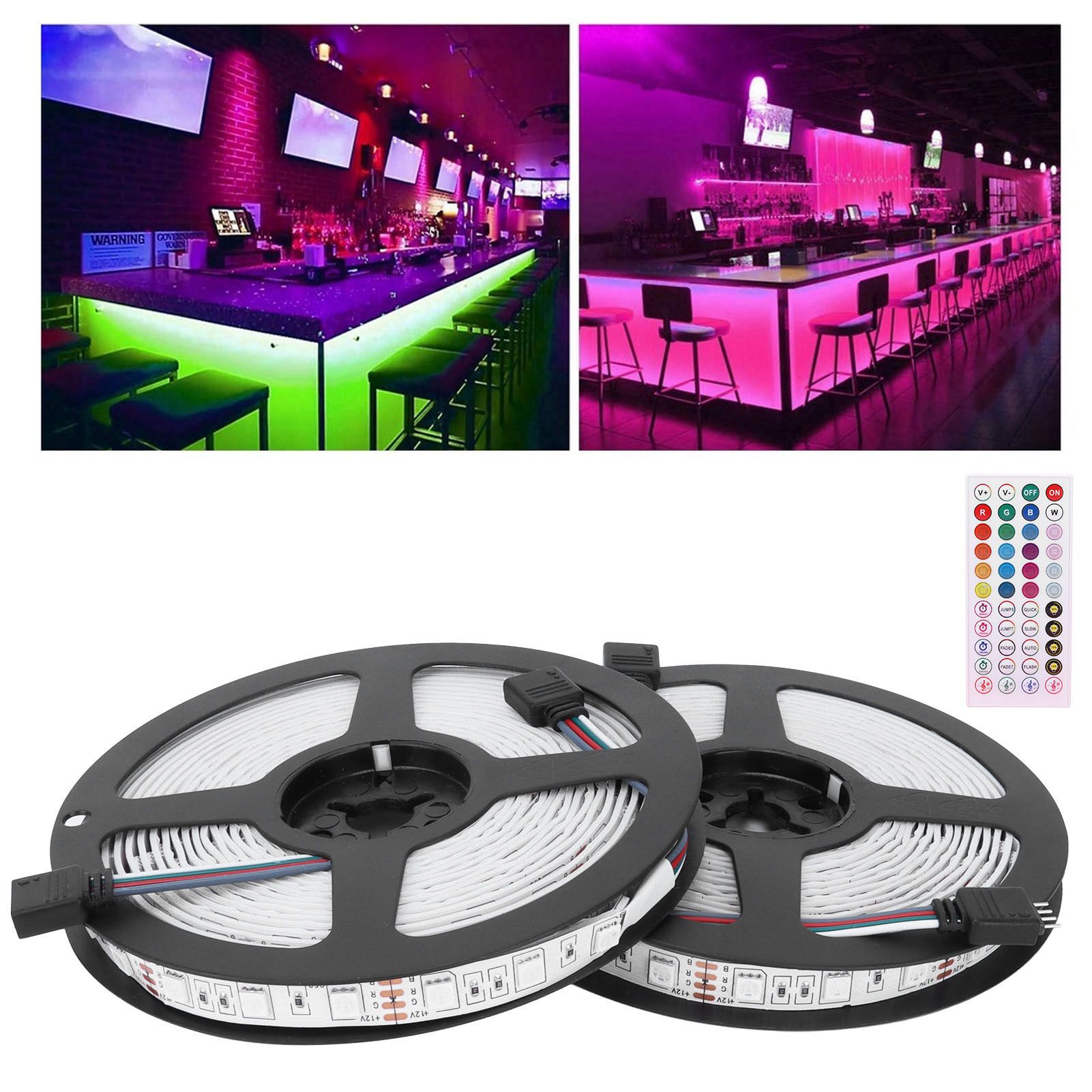 Bluetooth LED Light Strip 12V SMD5050 Dimmable RGB Rope Light Home Party view 11